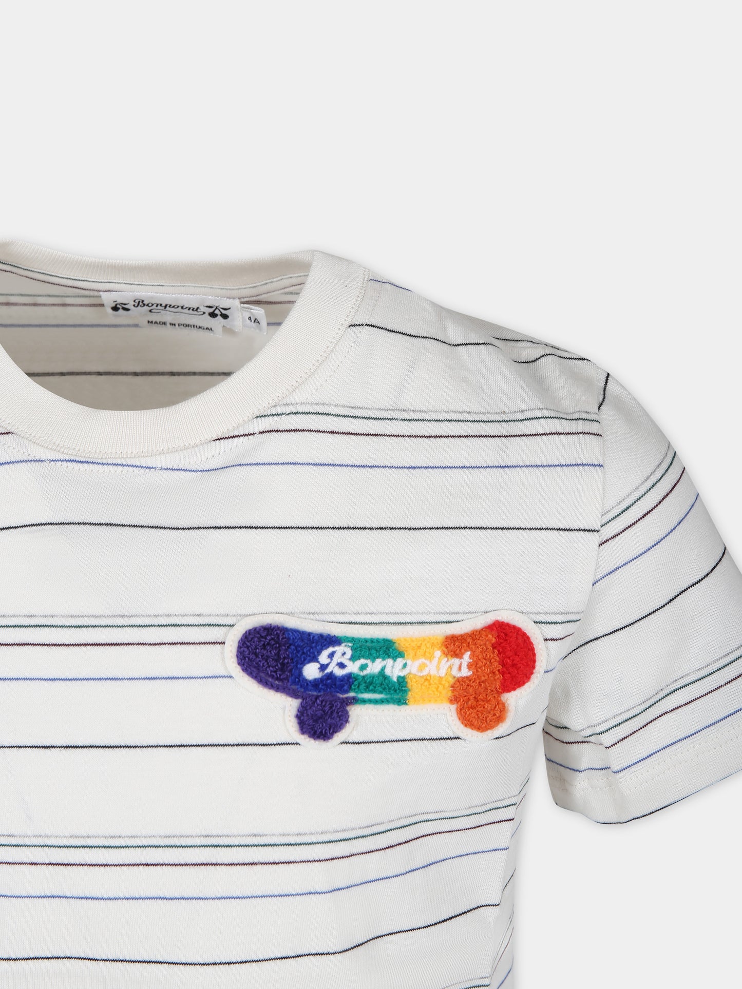 T-shirt avorio per bambino,Bonpoint,S04BTSK00008 204