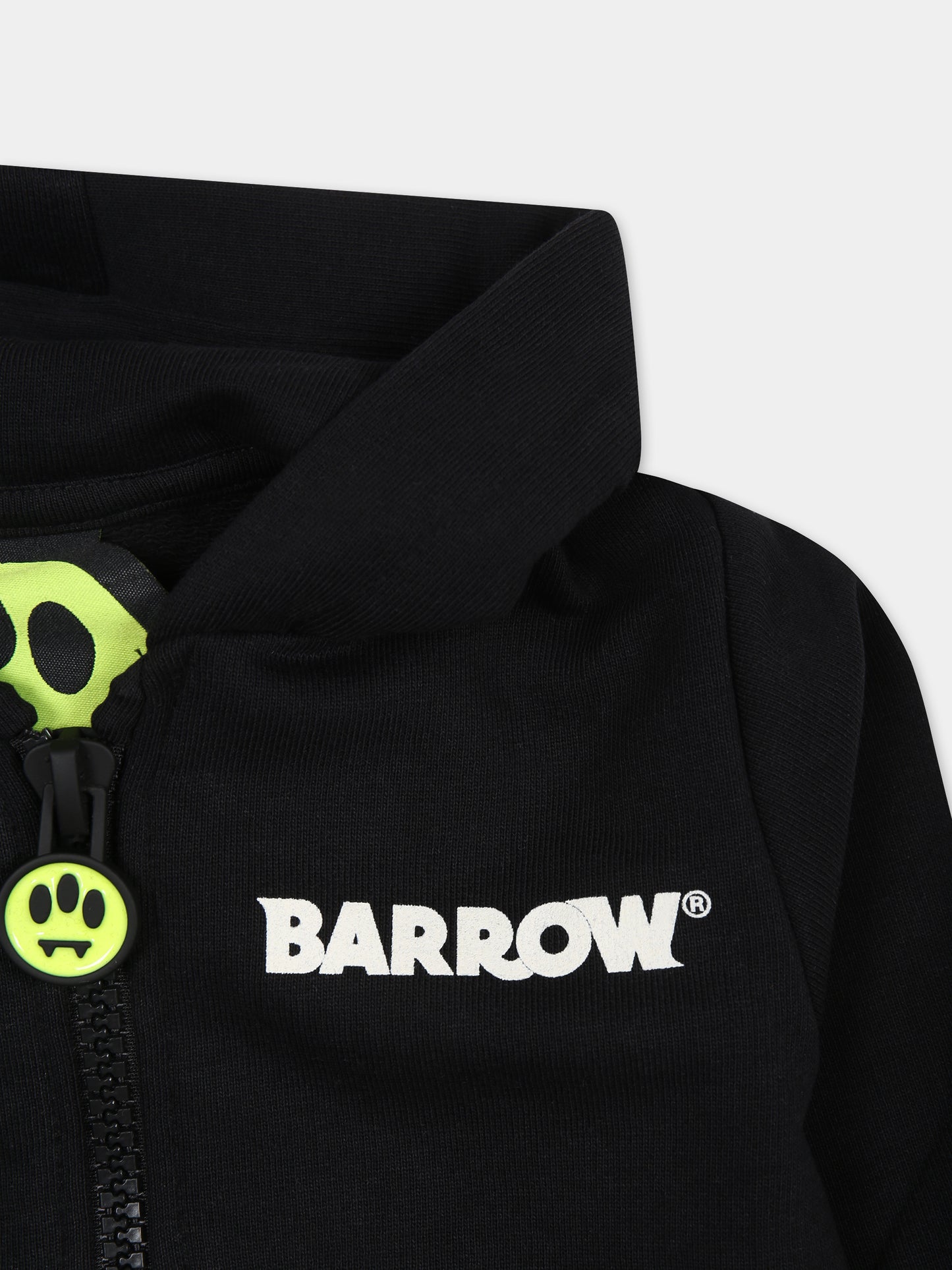 Felpa nera per neonato con logo,Barrow,S4BKUNZH140 110