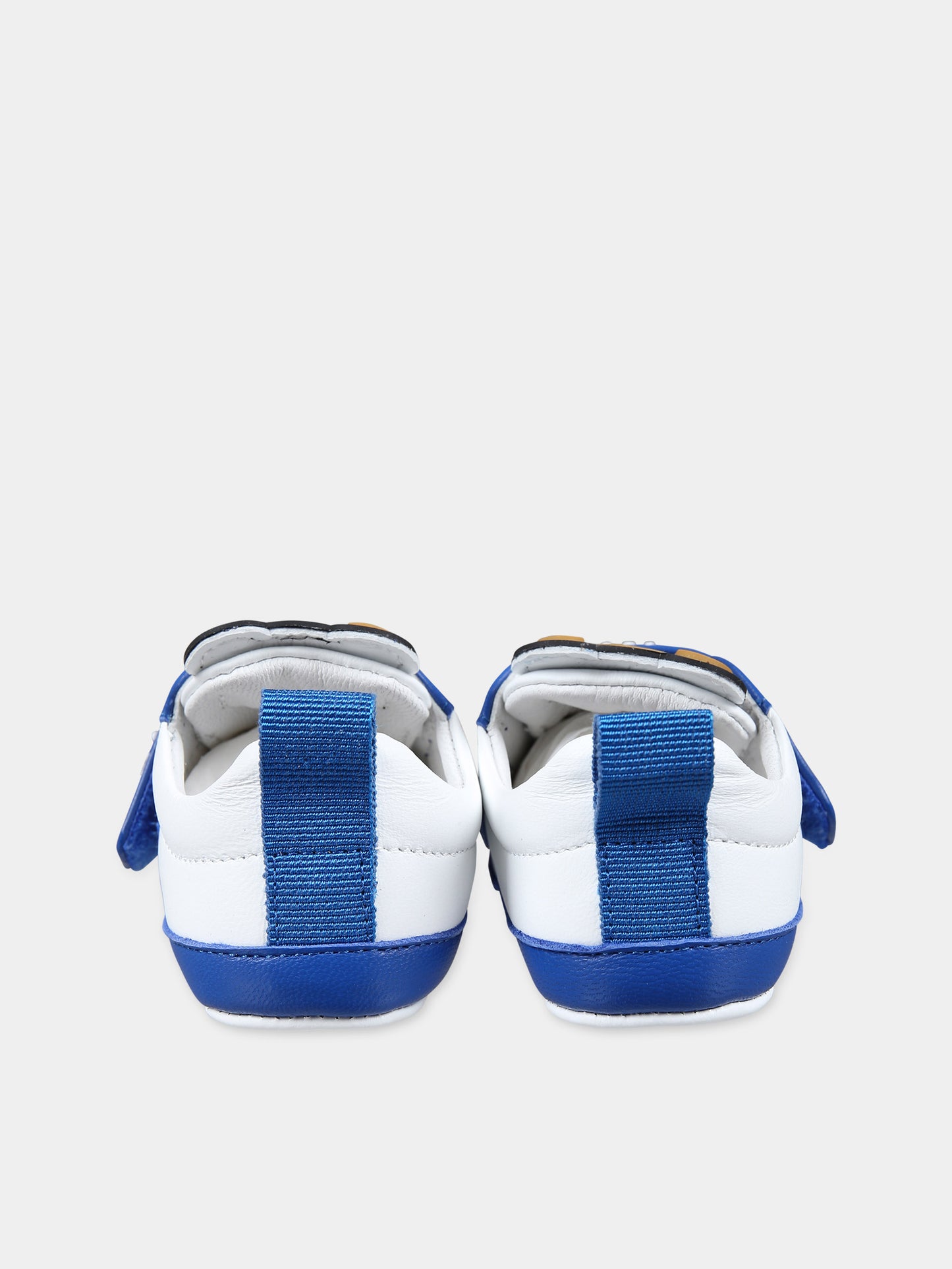 Sneakers bianche per neonato con Teddy Bear,Moschino Kids,77282 3