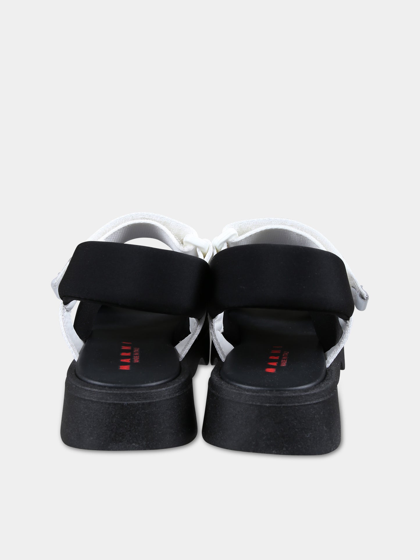 Sandali neri per bambina con logo,Marni Kids,76702 2