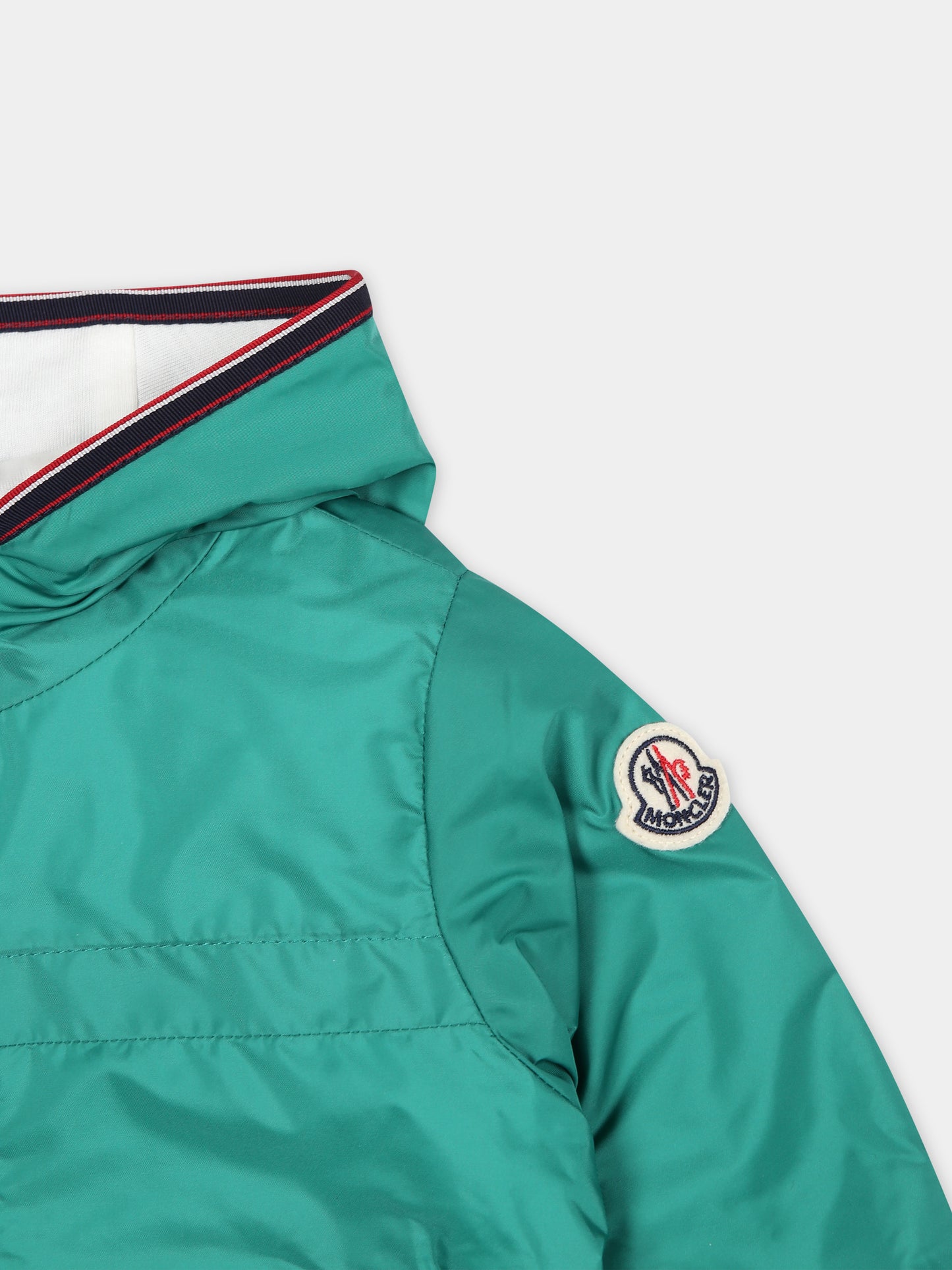 Giacca a vento verde Anton per neonati,Moncler Kids,951 1A00042 68352 84M