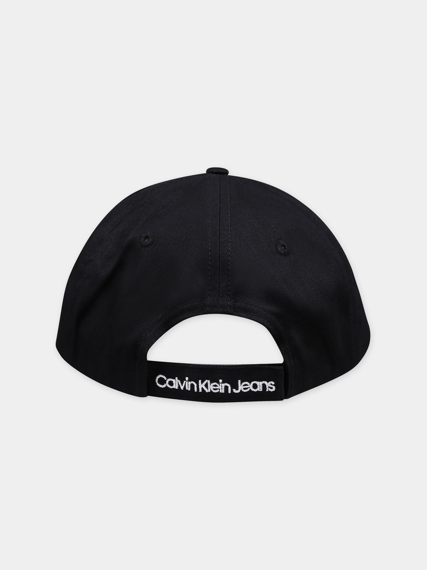 Cappello con visiera nero per bambini con logo,Calvin Klein Kids,24SMCKIU0IU00150 BEH