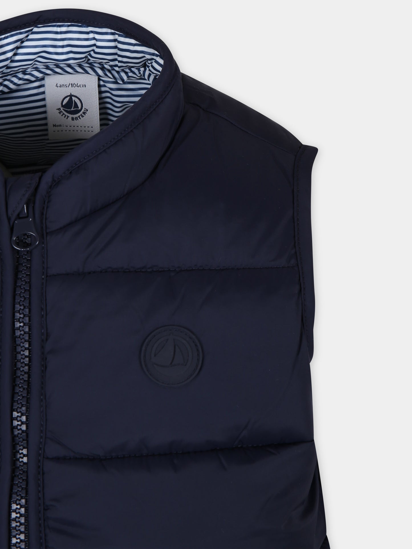 Gilet blu per bambino,Petit Bateau,A09K9 01 SMOKING