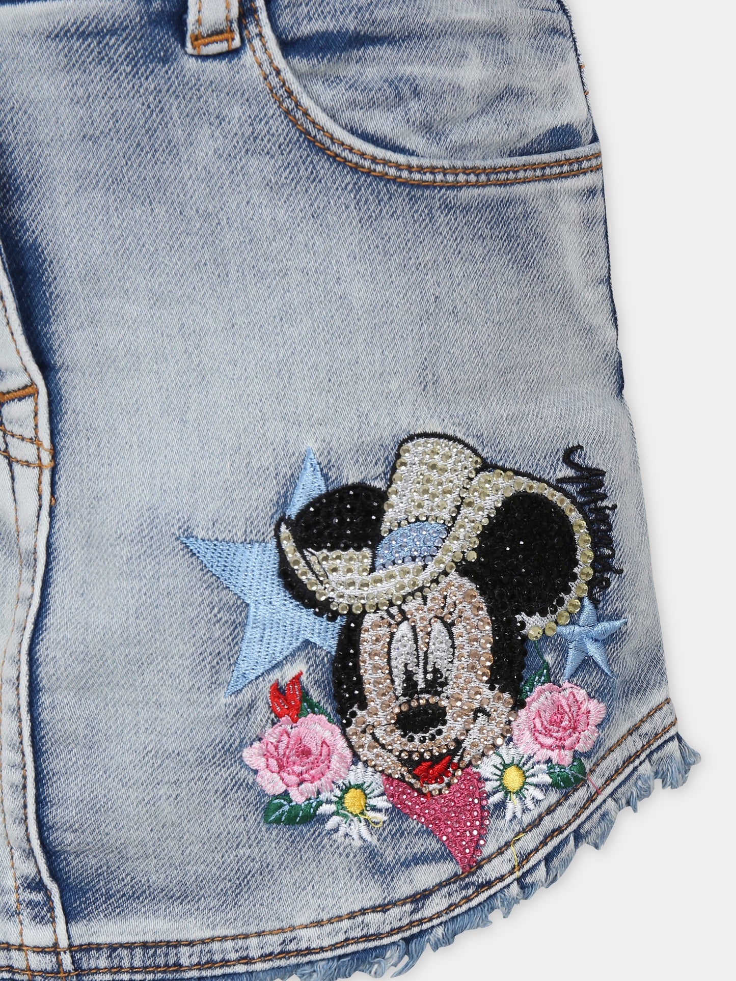 Gonna blu per bambina con Minnie,Monnalisa,19C702 3050 5562