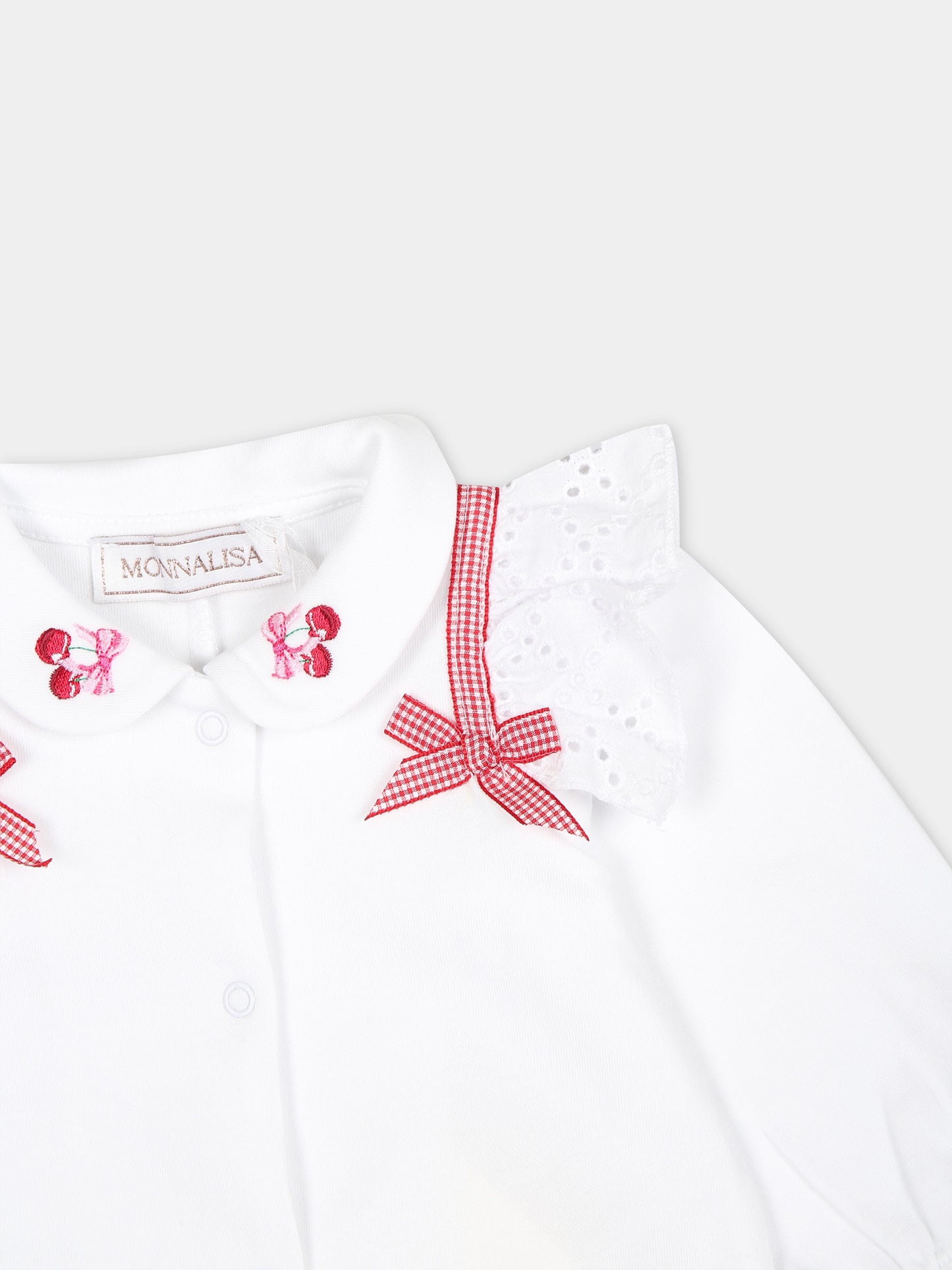 Tutina bianca per neonata,Monnalisa,35C213 3000 9943