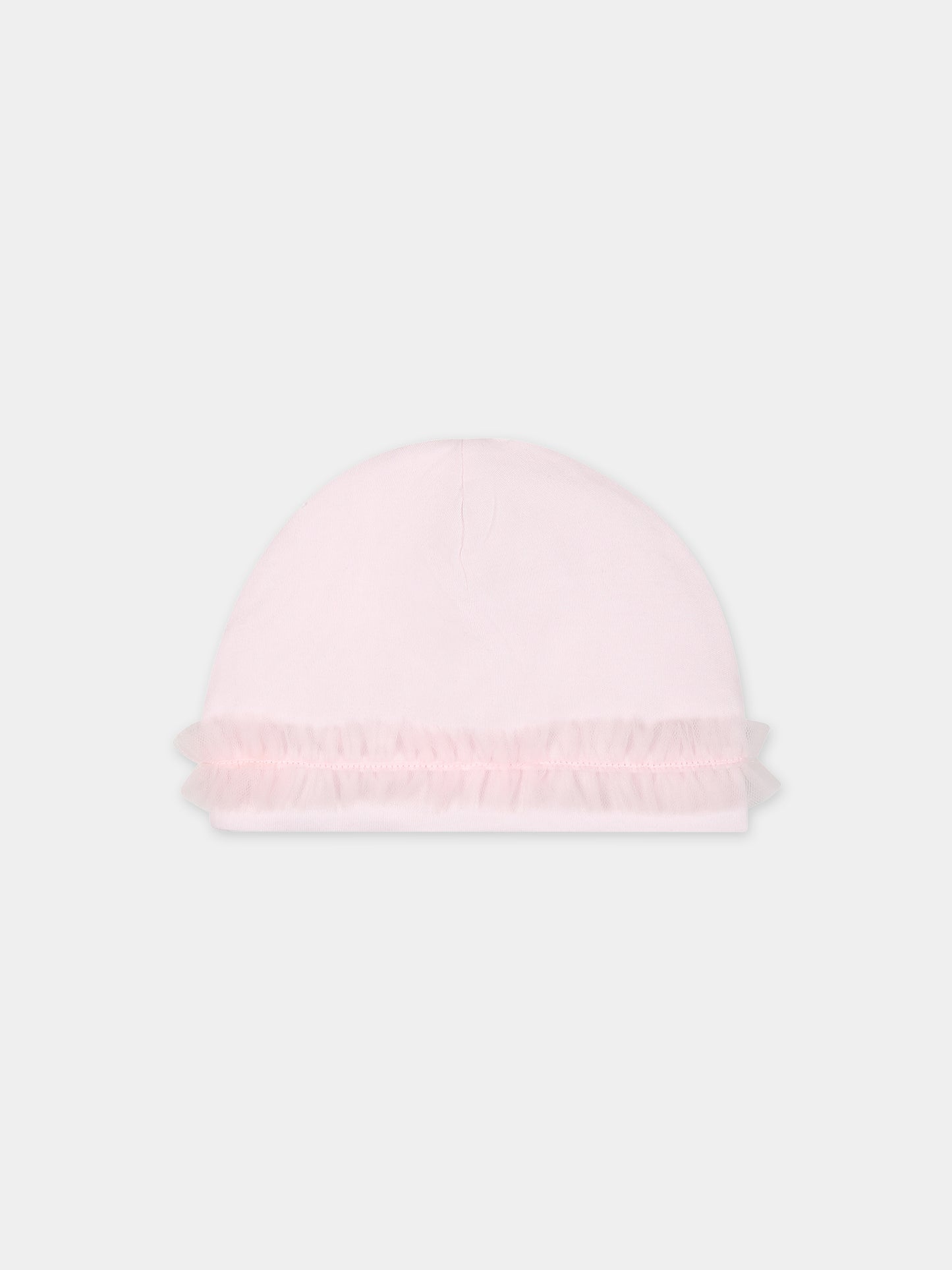 Set per neonata con cuore e rouches,Monnalisa,35C507 3000 0091