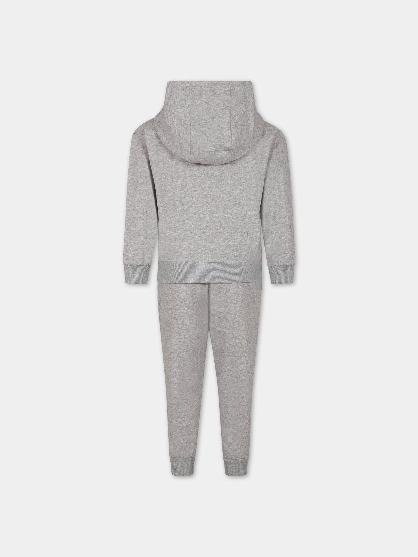 Completo grigio per bambini con Teddy Bear e logo,Moschino Kids,HUK03A LCA19 60926
