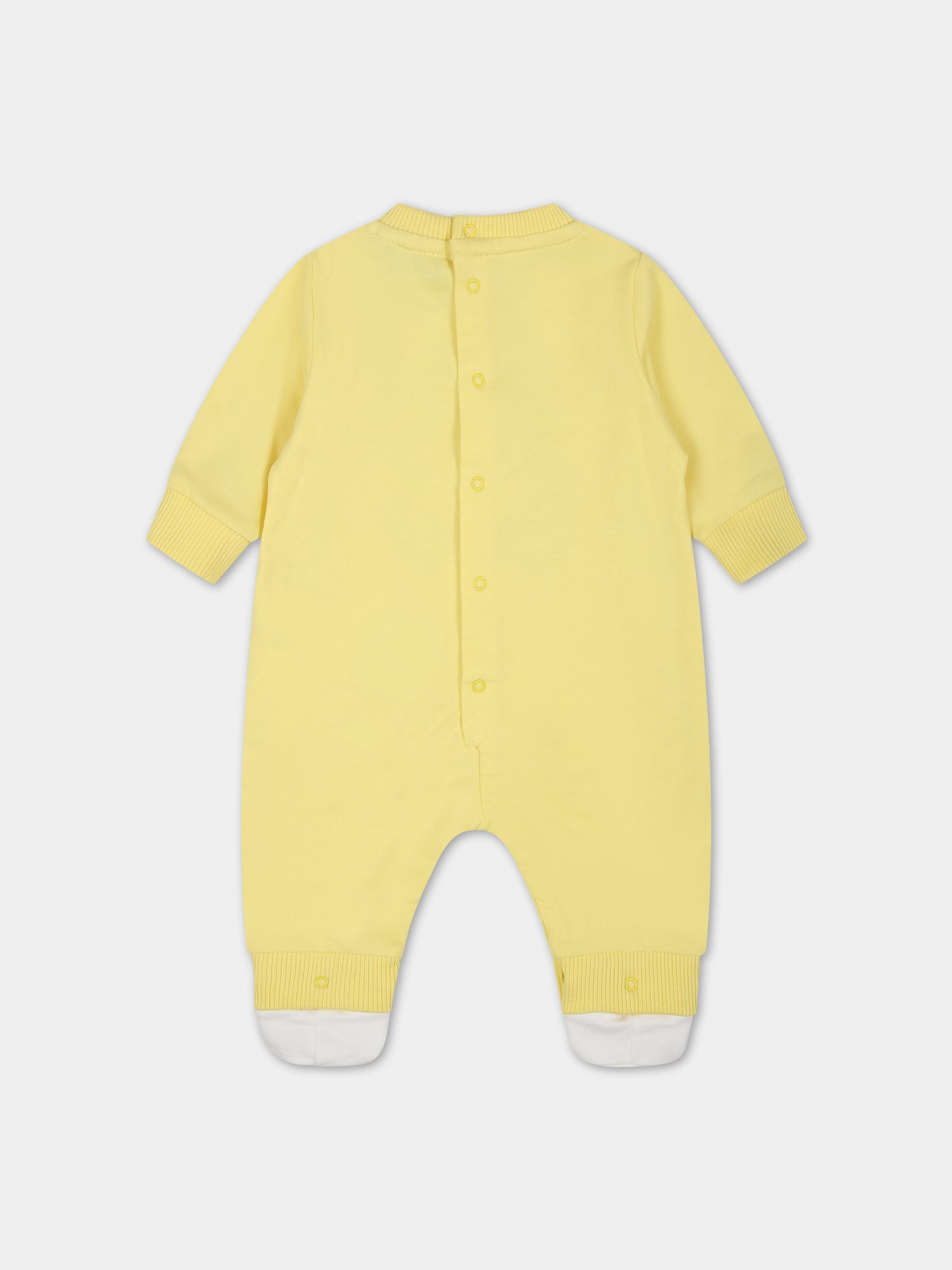 Tutina gialla per neonati con Teddy Bear,Moschino Kids,MNY03X LCA19 50230