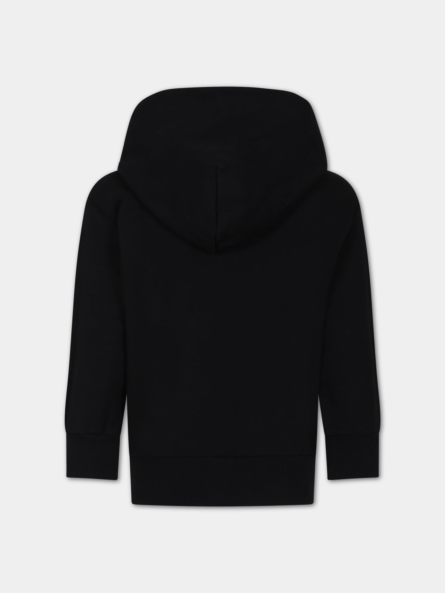 Felpa nera per bambino con logo,Diesel,J01116 0IAJH K900