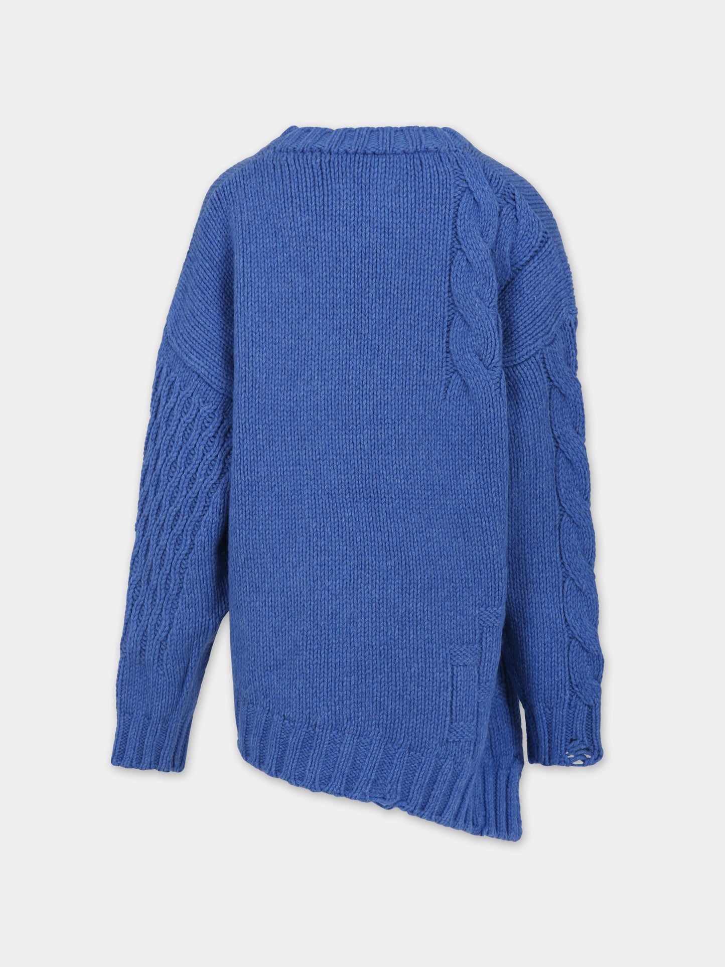 Maglione blu per bambini con logo,Mm6 Maison Margiela,M60476 MM01T MM6K18U M6804