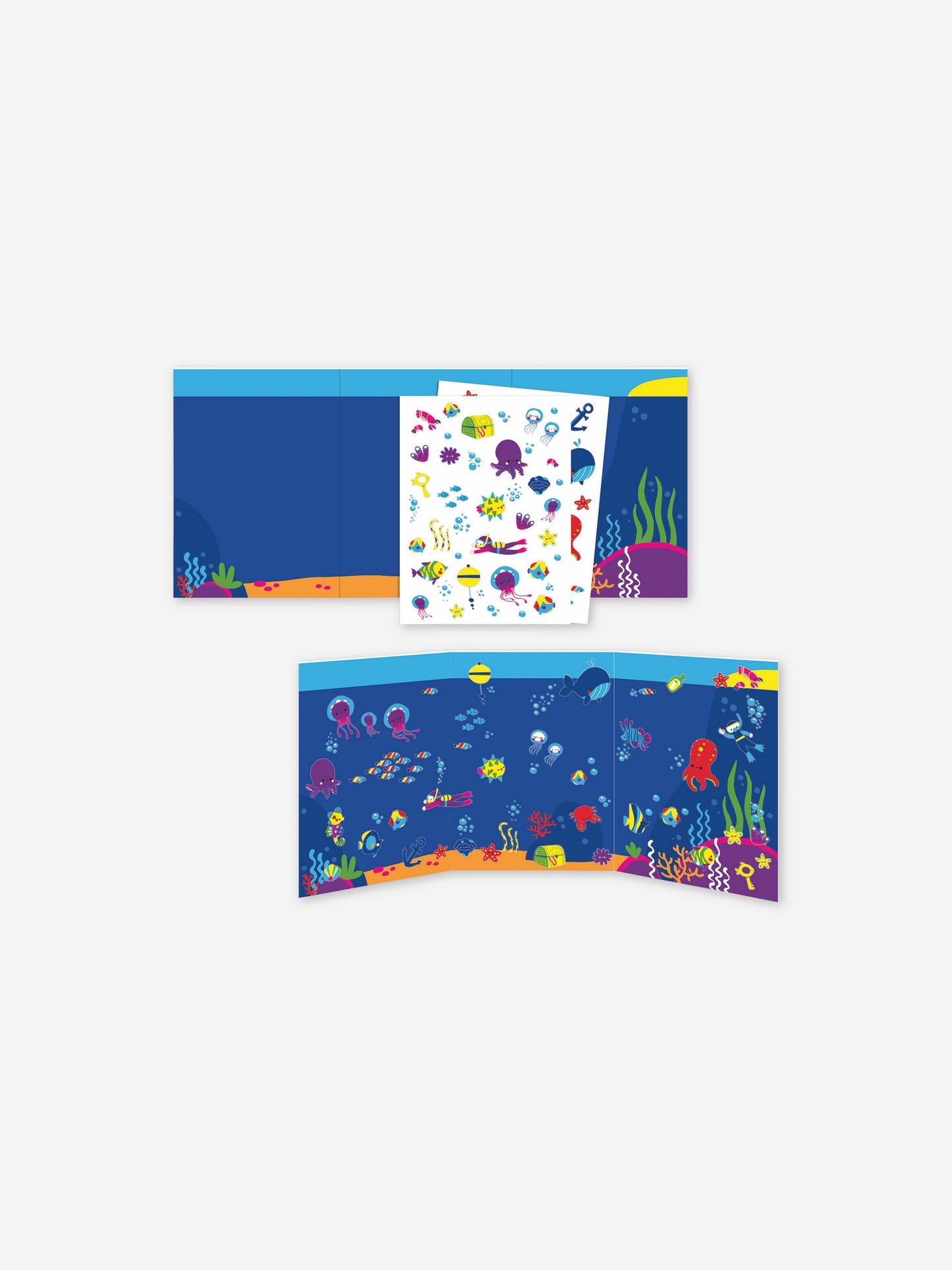 Kit multicolor per bambini con animali marini,Djeco,DJ09294