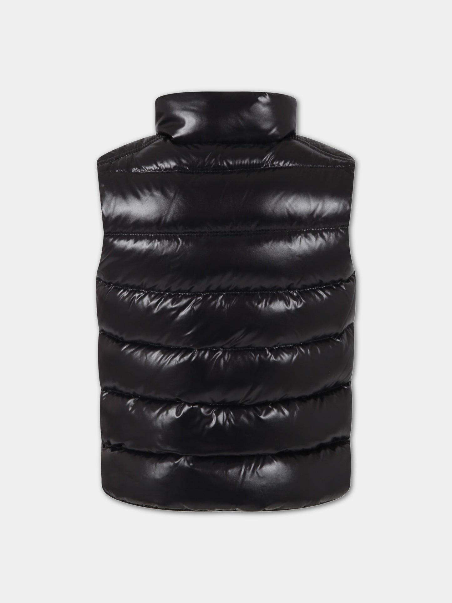 Gilet ''Tib'' nero per bambino con patch,Moncler Kids,J2954 1A12620 68950 999