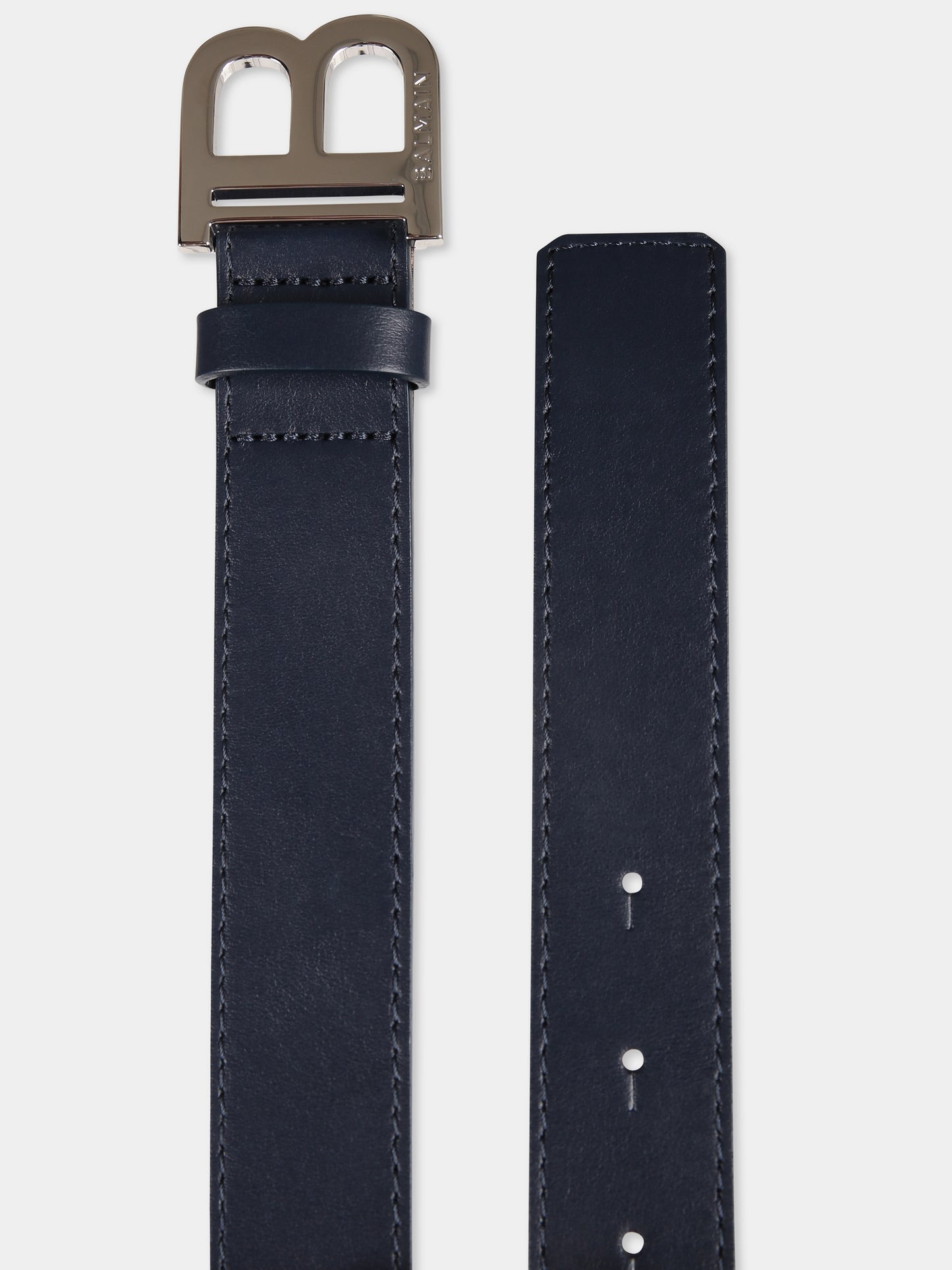 Blue belt for kids with logo