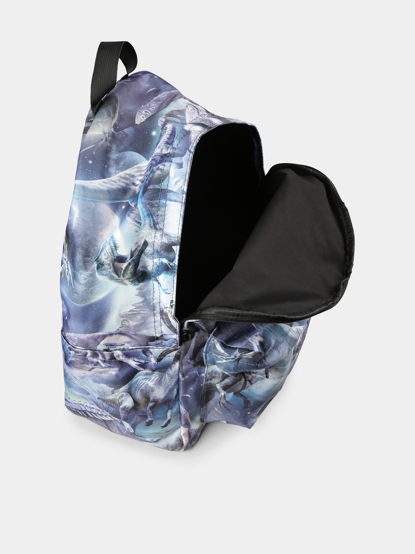 Zaino blu per bambino con stampa dinosauri,Molo,7W24V202 9147