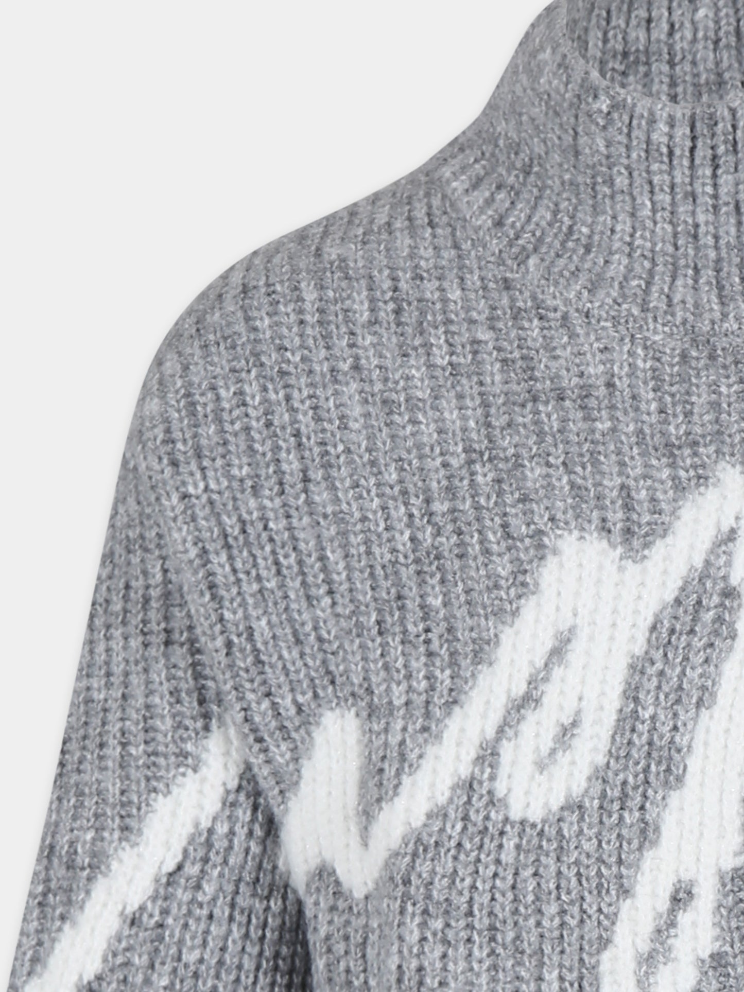 Vestito grigio per bambina con logo,Msgm Kids,F4MSJGDR111 101