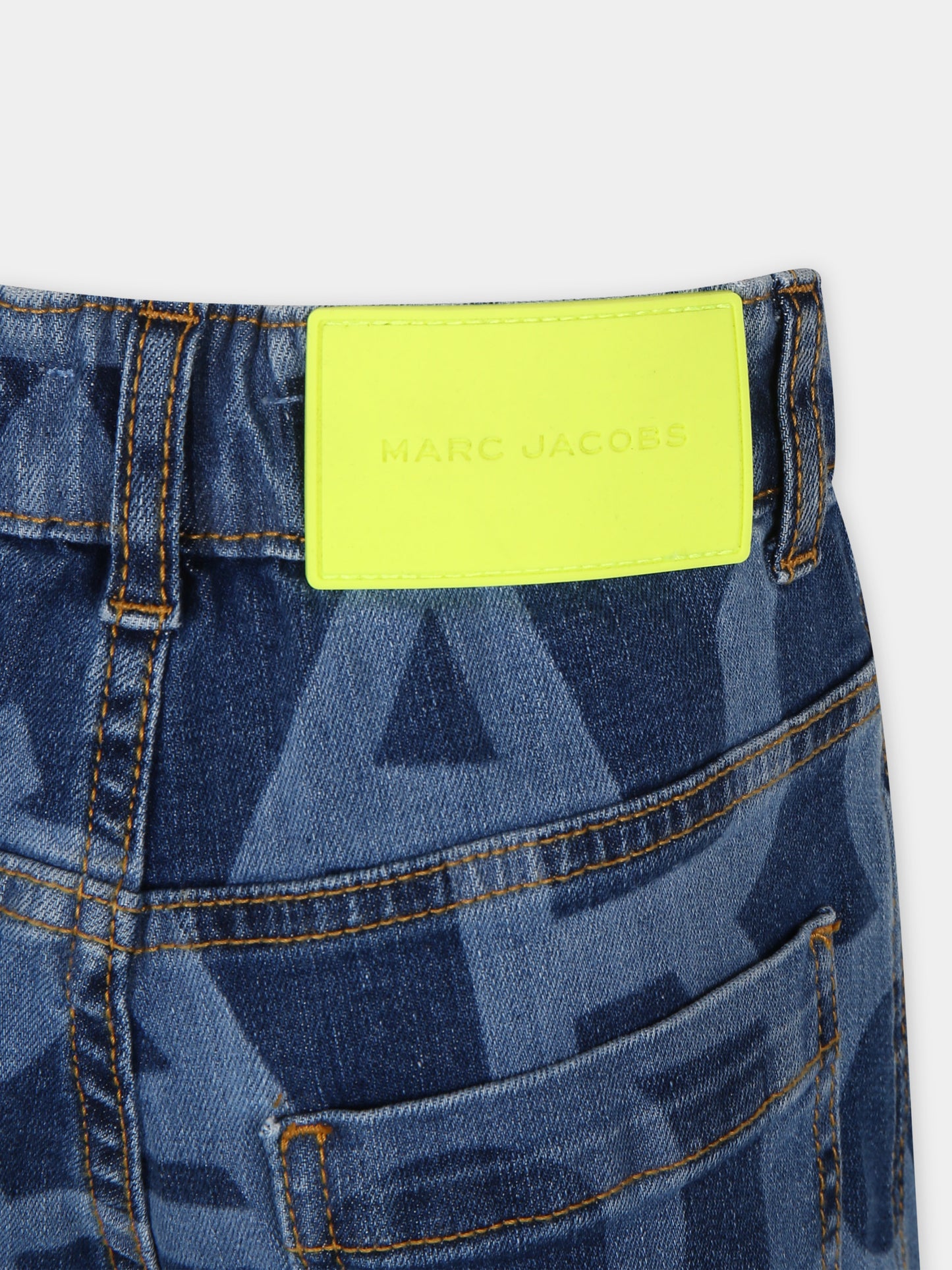 Jeans blu per bambino con logo,Marc Jacobs,W24283 Z10