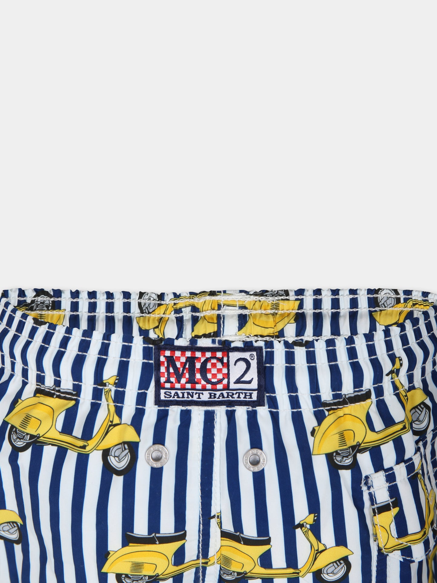 Boxer mare blu per bambino con stampa Vespa,Mc2 Saint Barth,JEA0001 03211F