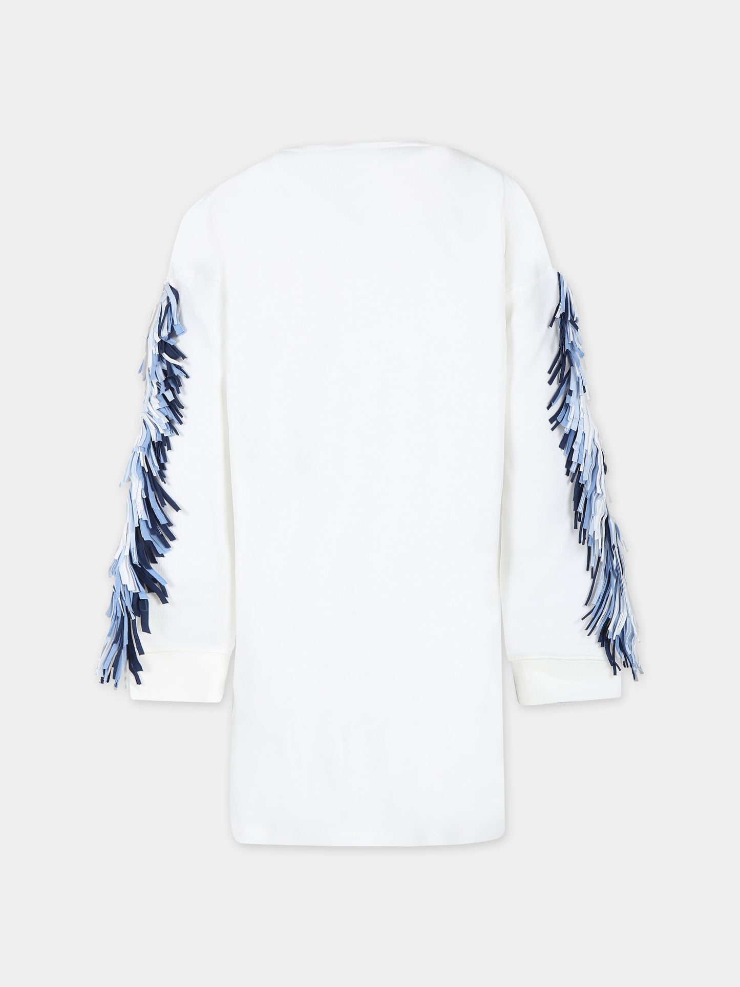 Vestito avorio per bambina con stella,Stella Mccartney Kids,TS1D80 Z0499 101