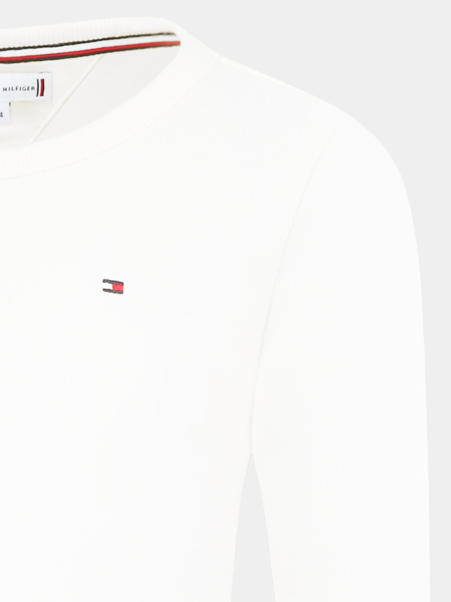 Ivory crop t-shirt for girl with flag