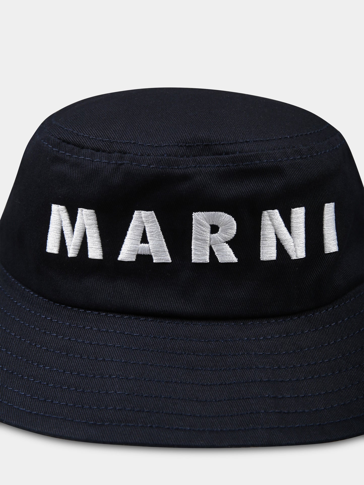 Blue cloche for kids with logo