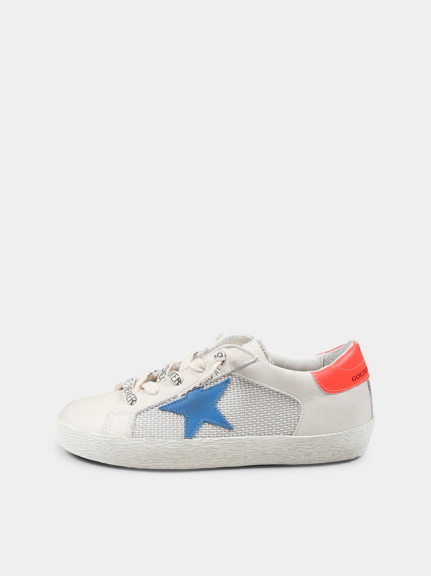 Sneakers Super Star avorio per bambini con stella,Golden Goose,GJF00103 F006754 12150