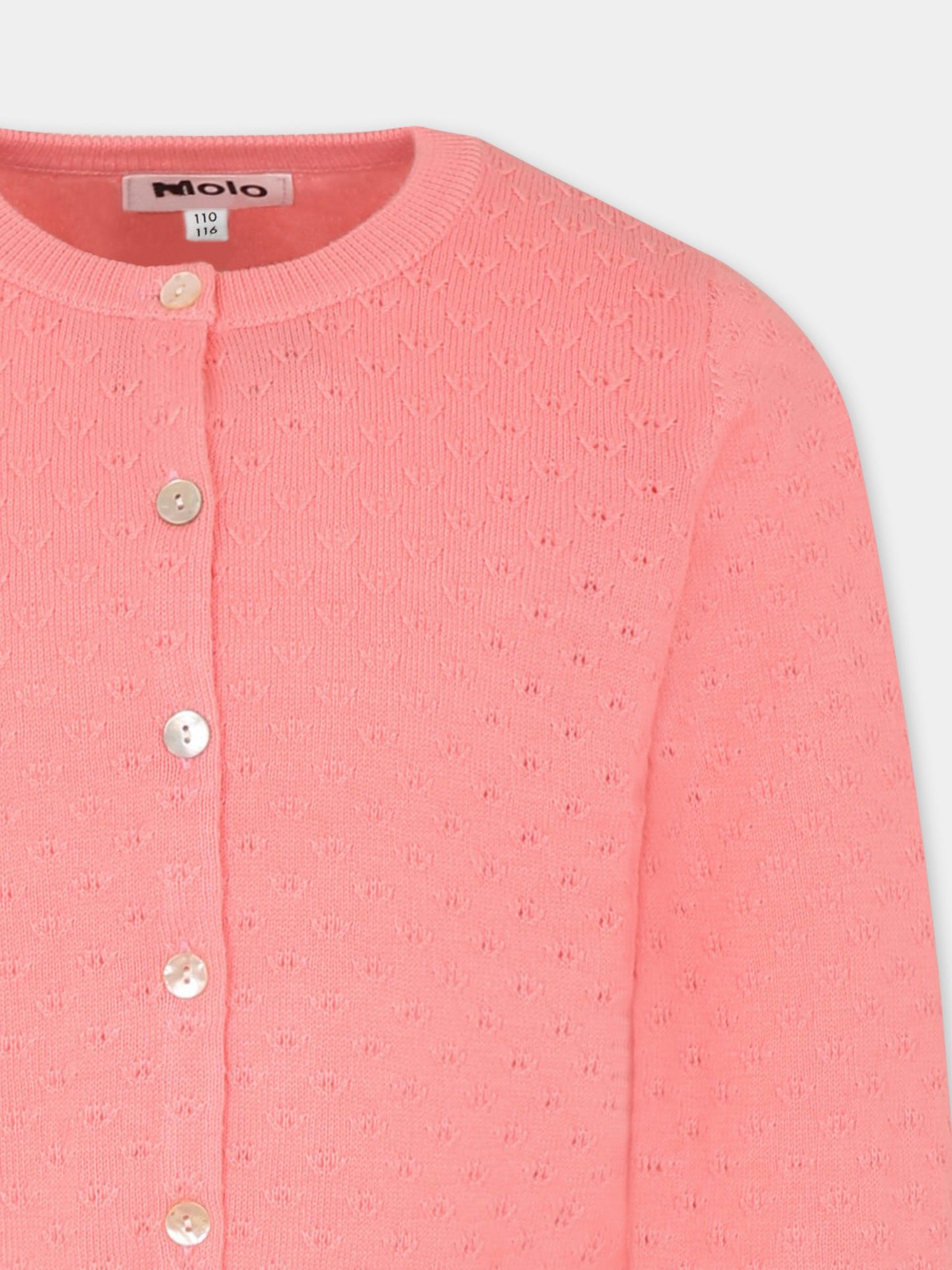 Cardigan Georgina rosa per bambina,Molo,2S25K303 5476