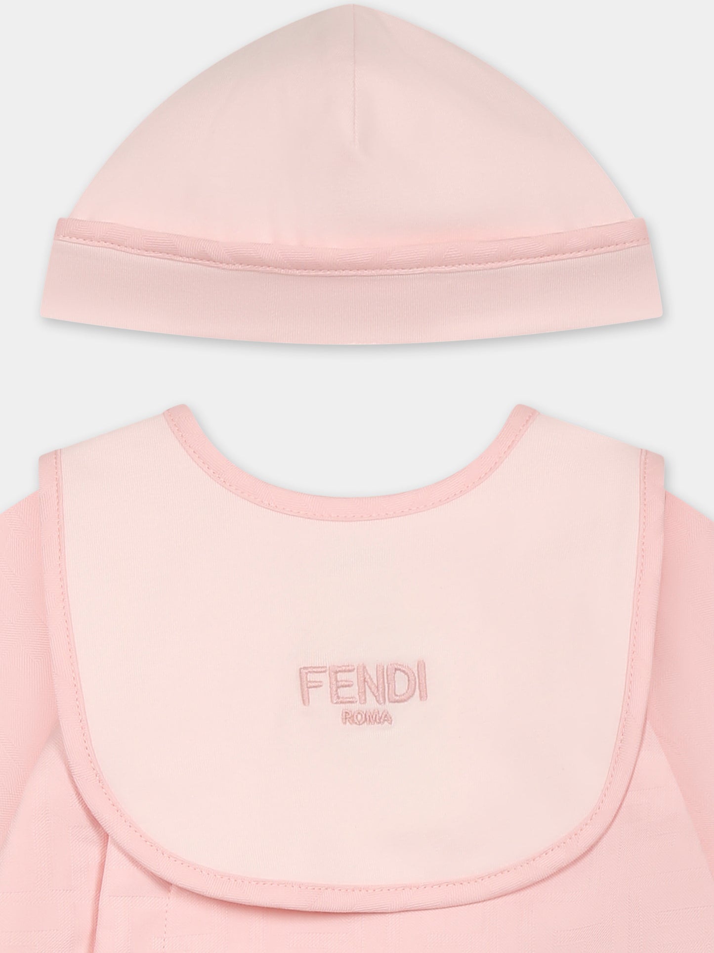 Pink babygrow set for baby girl with FF