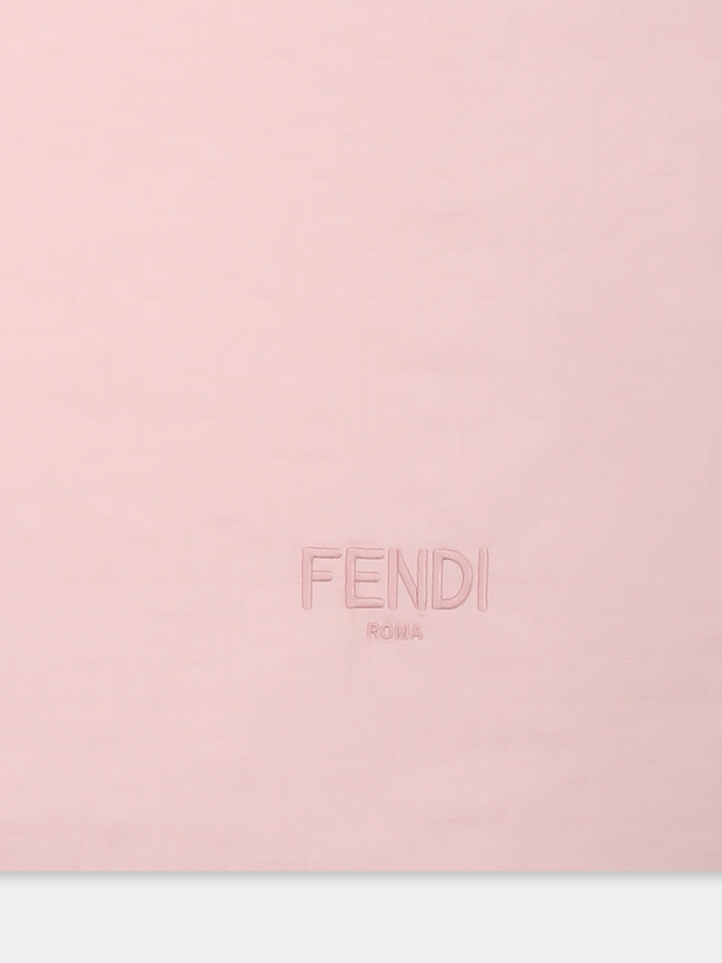Pink blanket for baby girl with FF