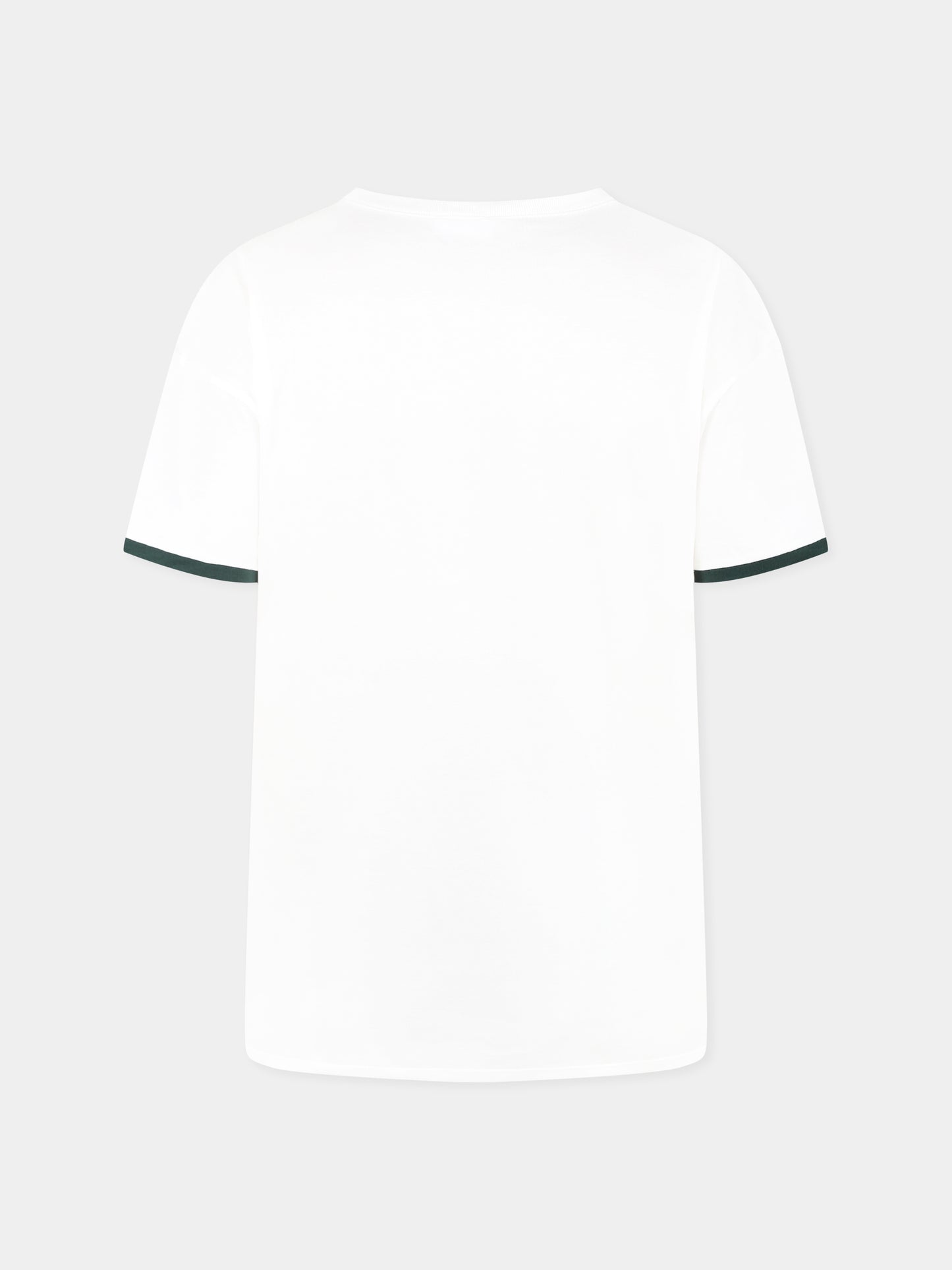 T-shirt bianca per bambino con logo Gucci e remi,Gucci Kids,820889 XJGY3 9214