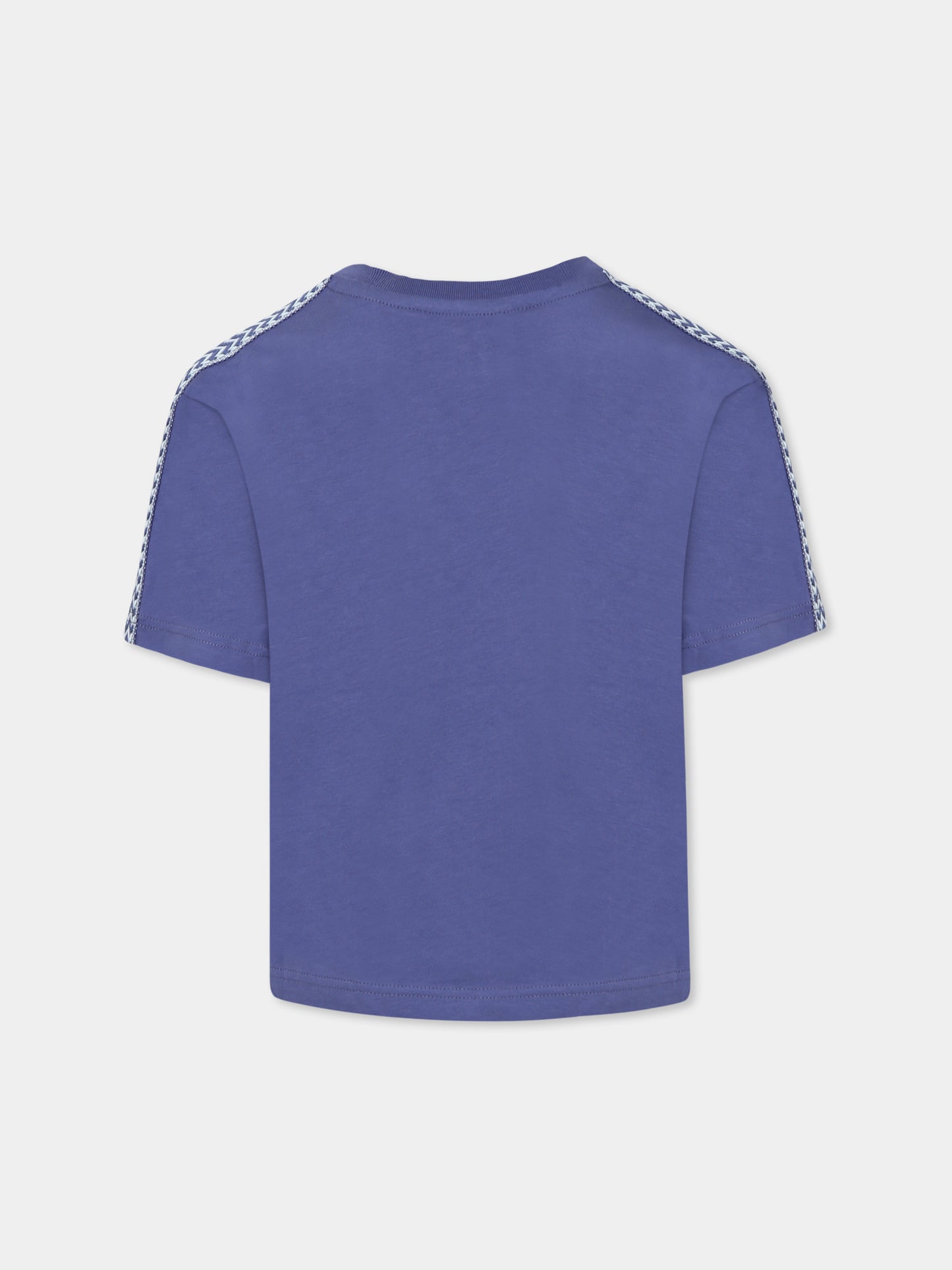 Blue t-shirt for boy with logo