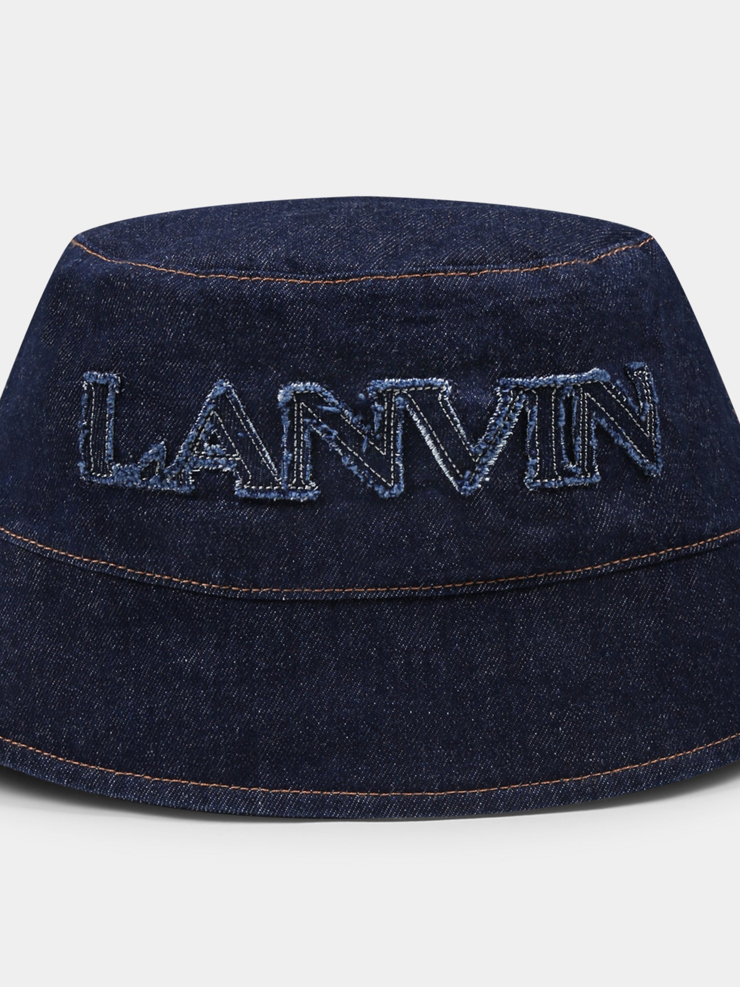 Denim cloche for kids with logo