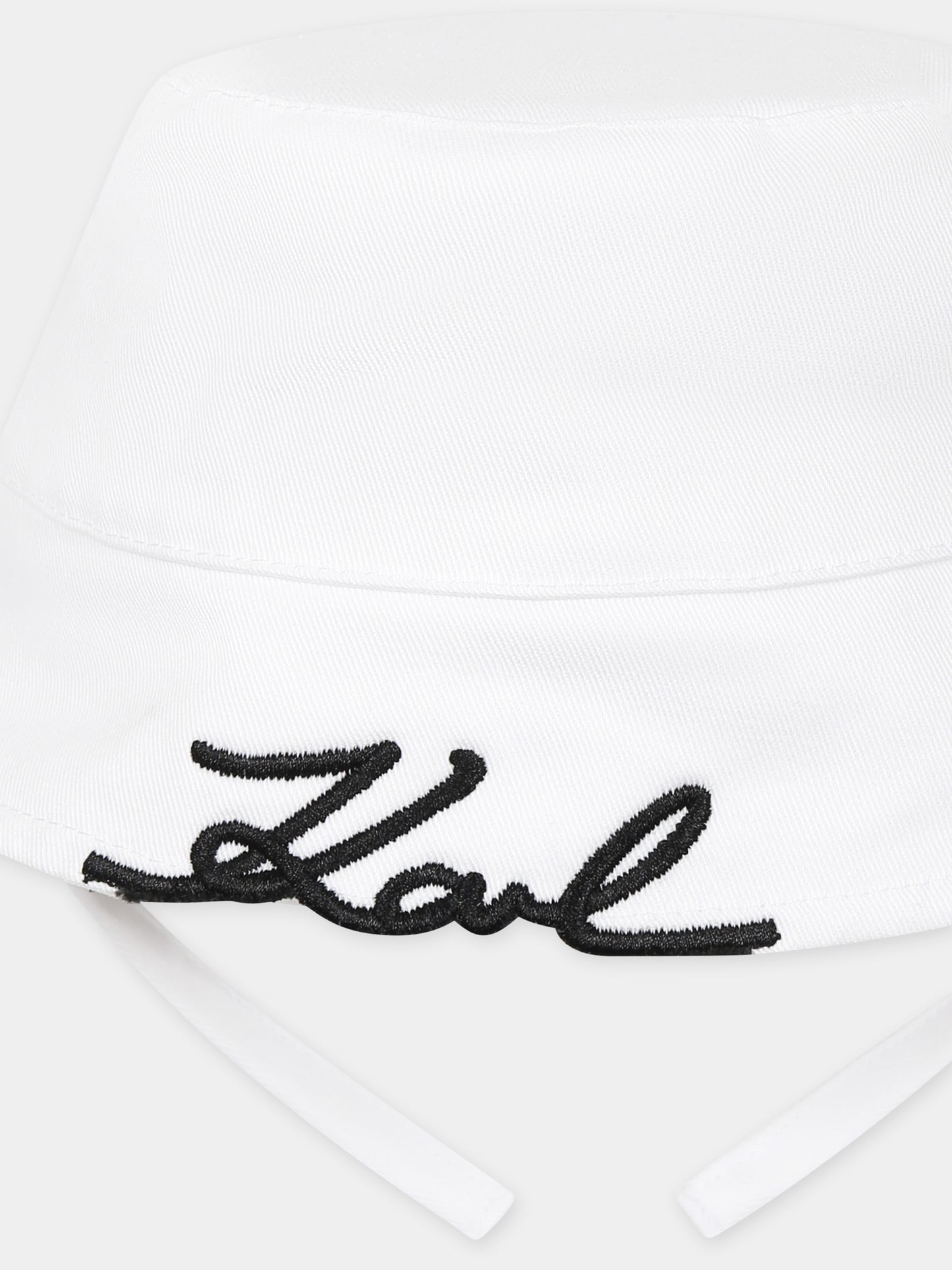 White cloche for babykids with logo