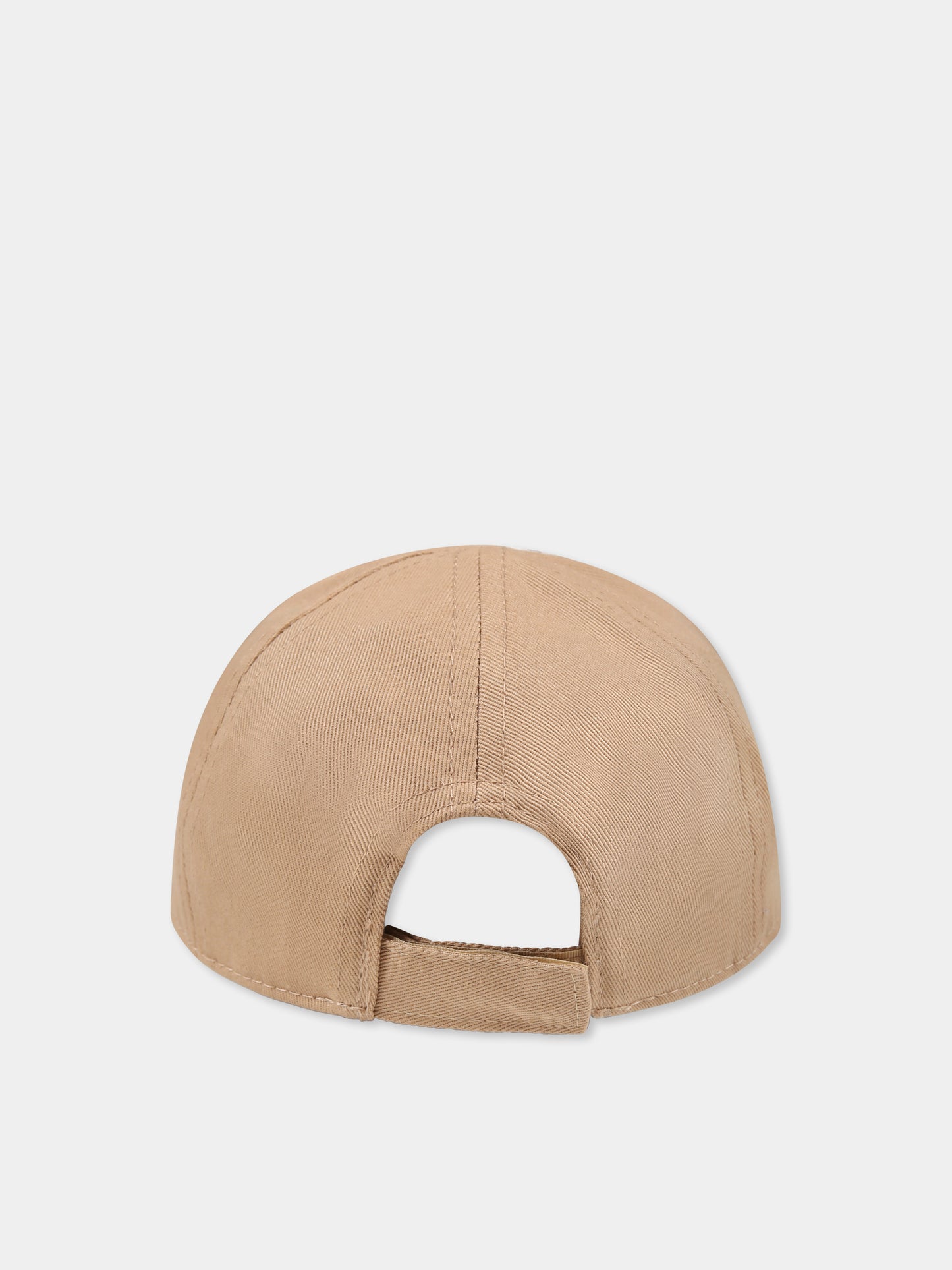 Cappello marrone per neonato con panda e logo,Boss,J51676 269