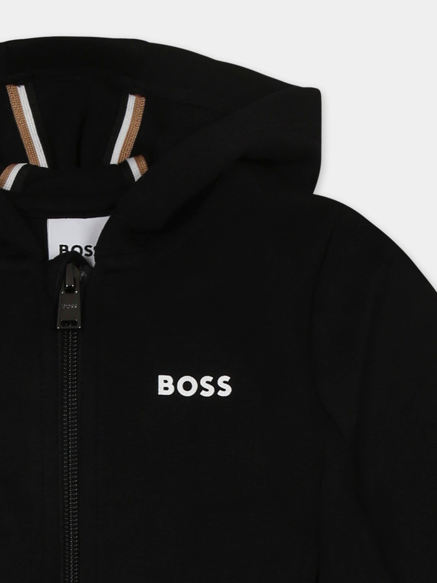 Completo nero per neonato con logo,Boss,J52126 09B