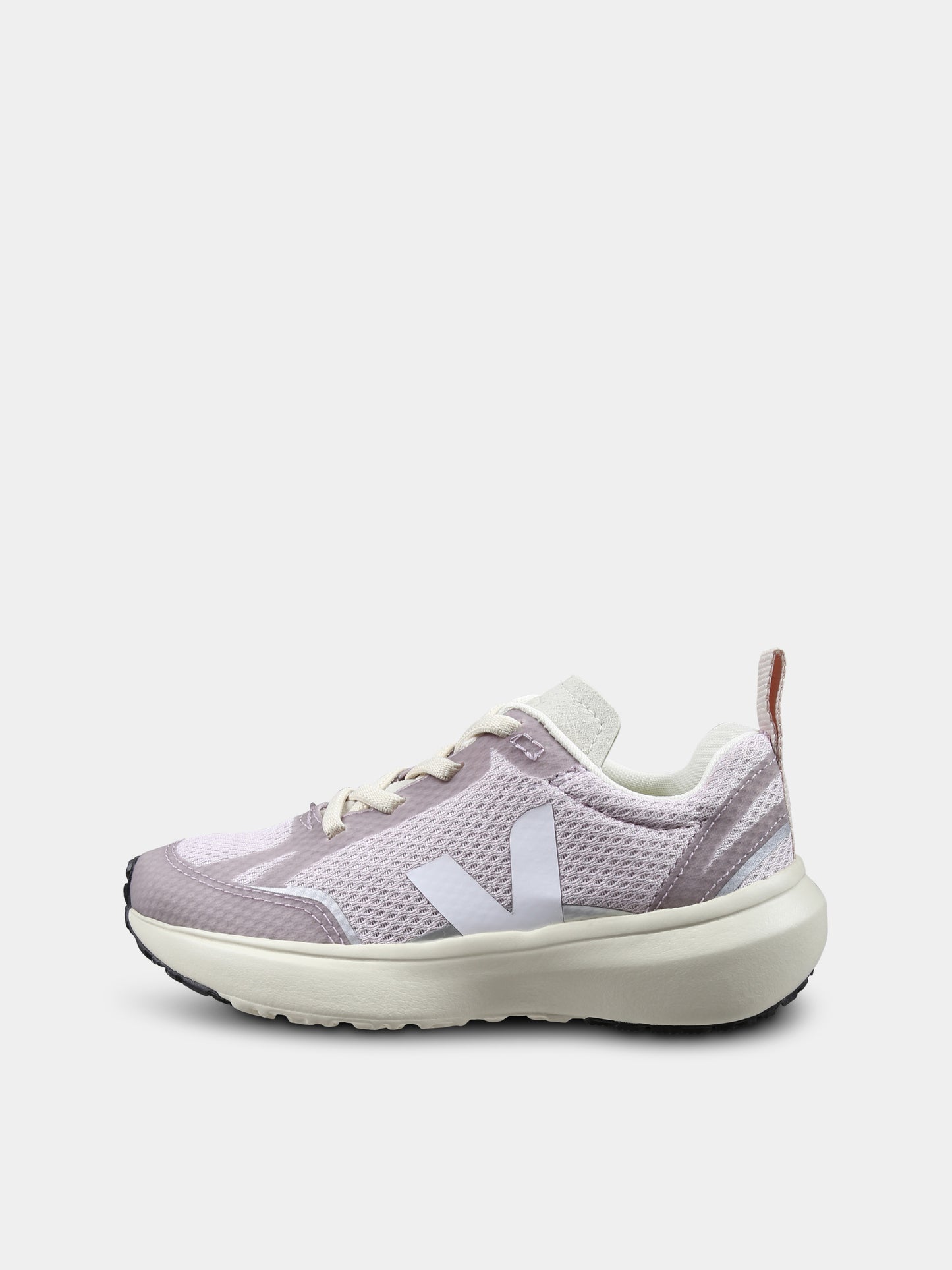 Purple sneakers for girl with logo