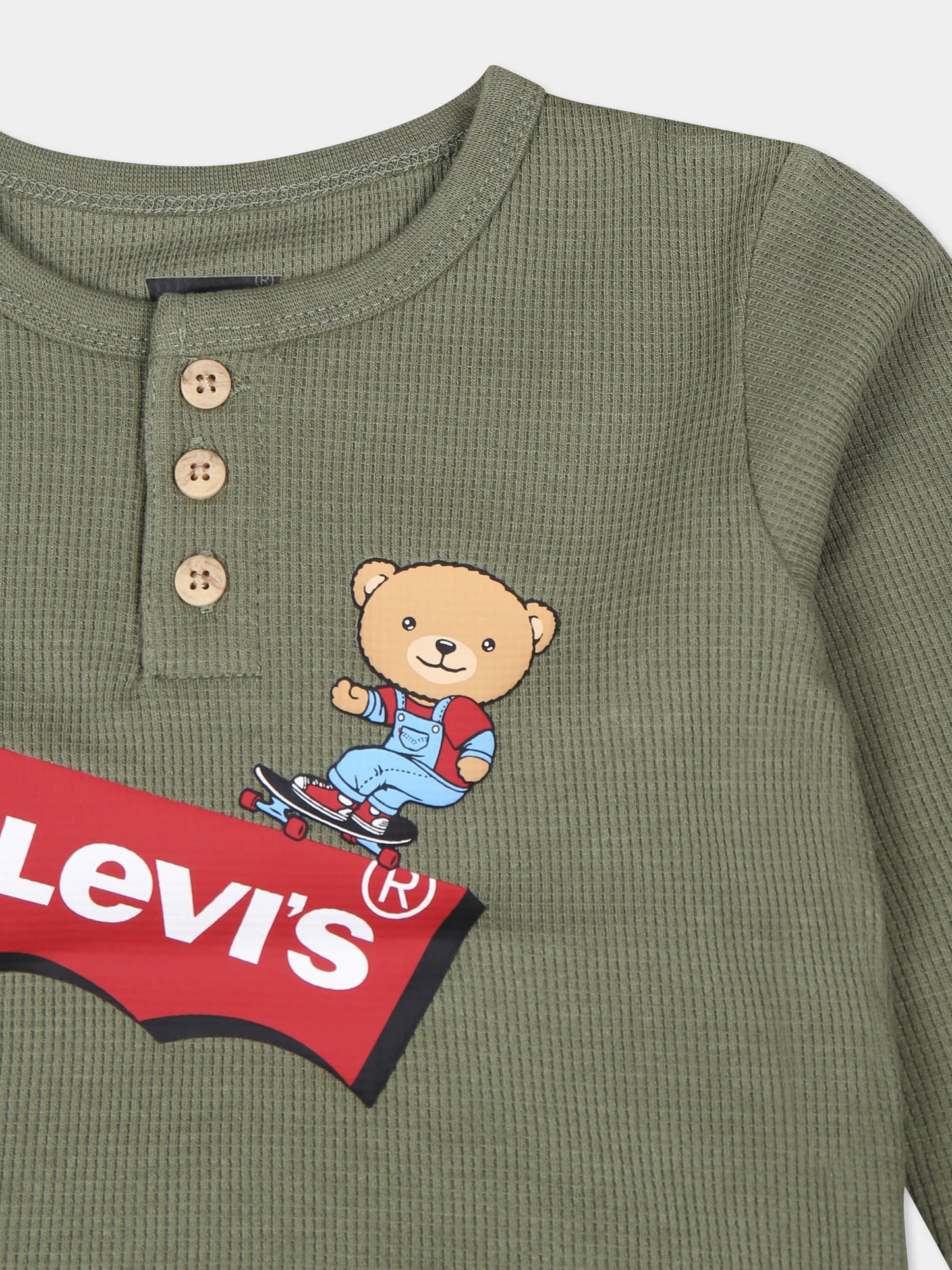 Completo verde per neonati con logo,Levi's Kids,23WLK6EJ096 E6U