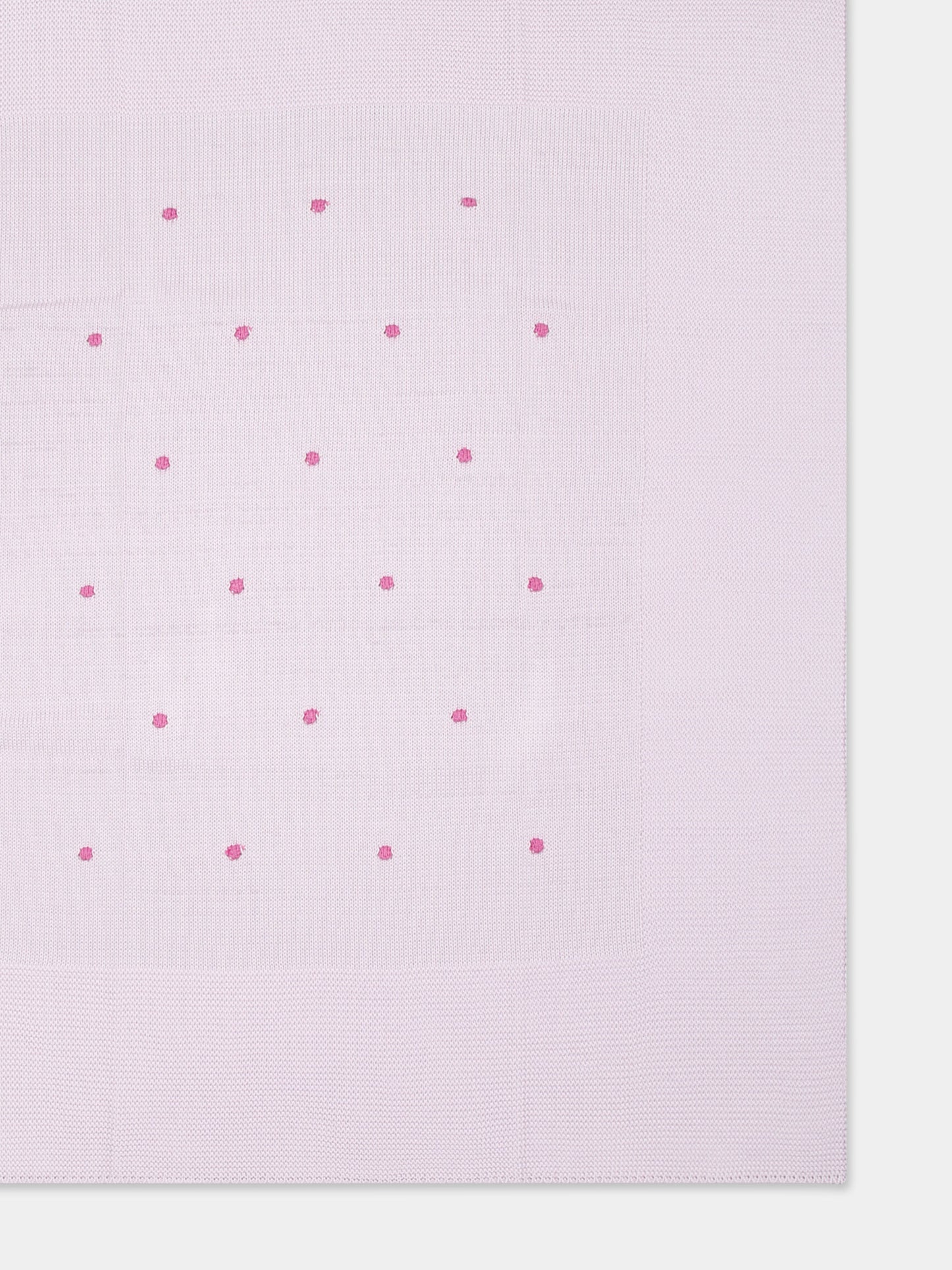 Green blanket for babykids with polka dots