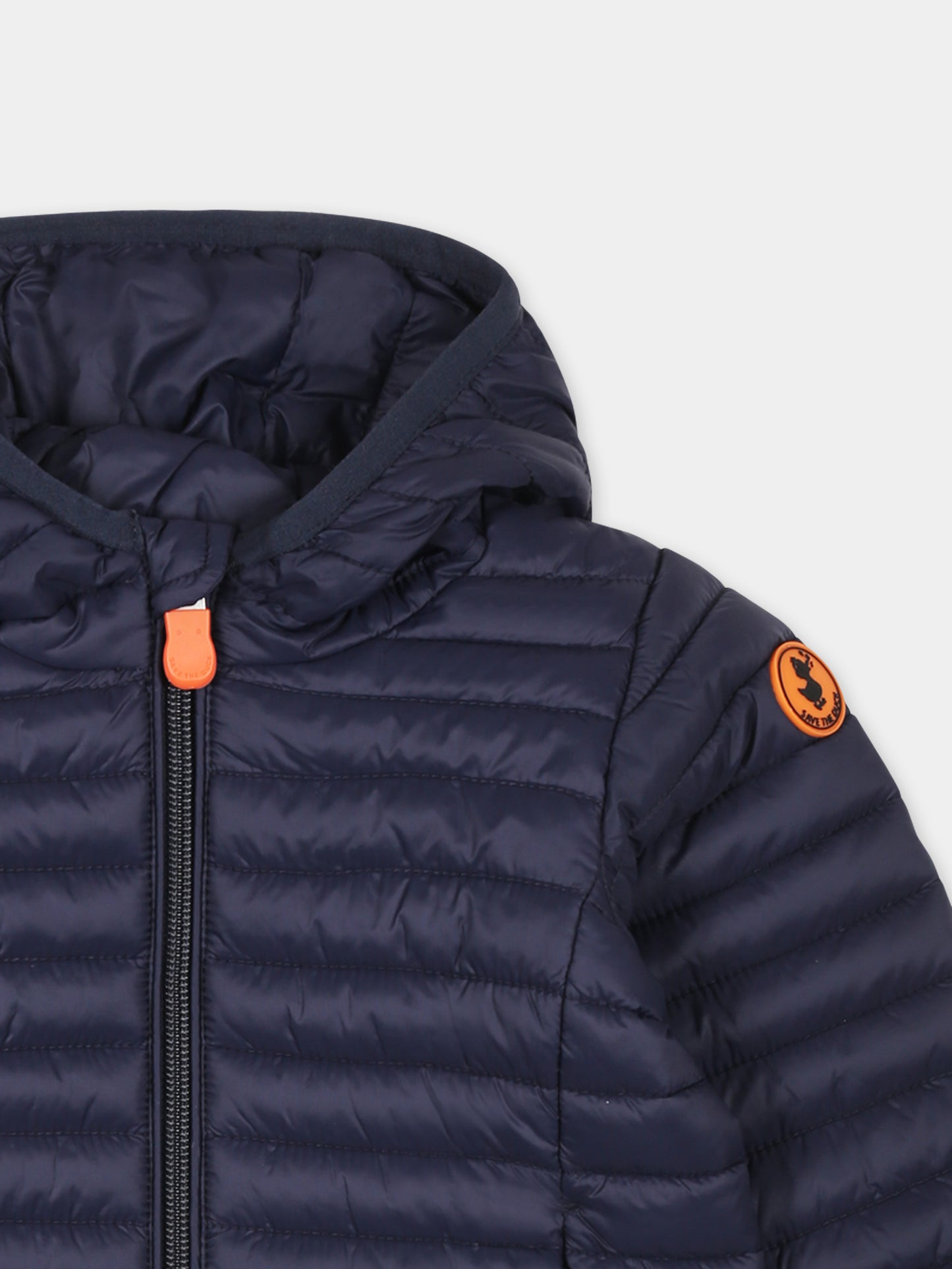 Piumino Nene blu per neonato con logo,Save The Duck Kids,I30003X GIGA20 90000