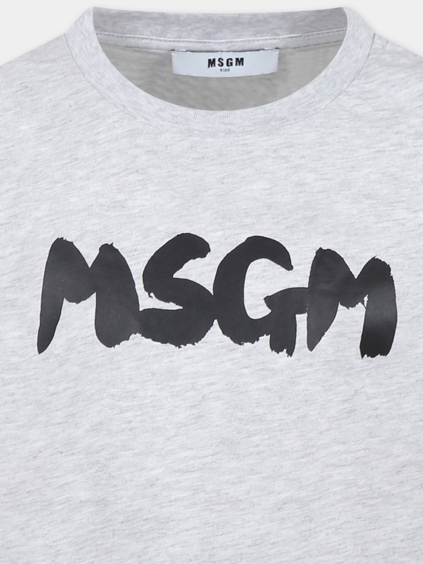 Grey t-shirt for kids with logo