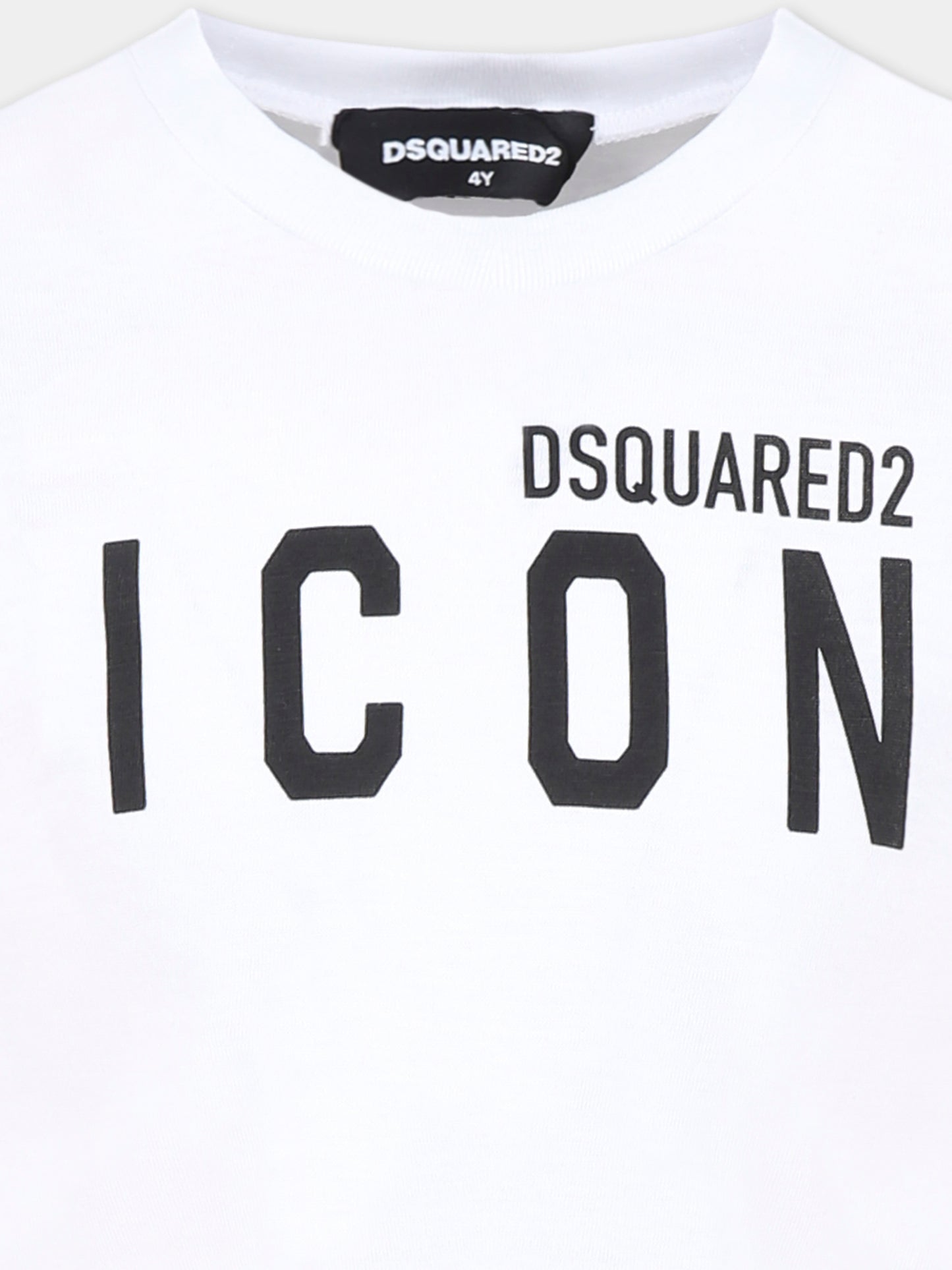 T-shirt bianca per bambino con logo,Dsquared2,DQ2939 D004G D2T1164F DQ100