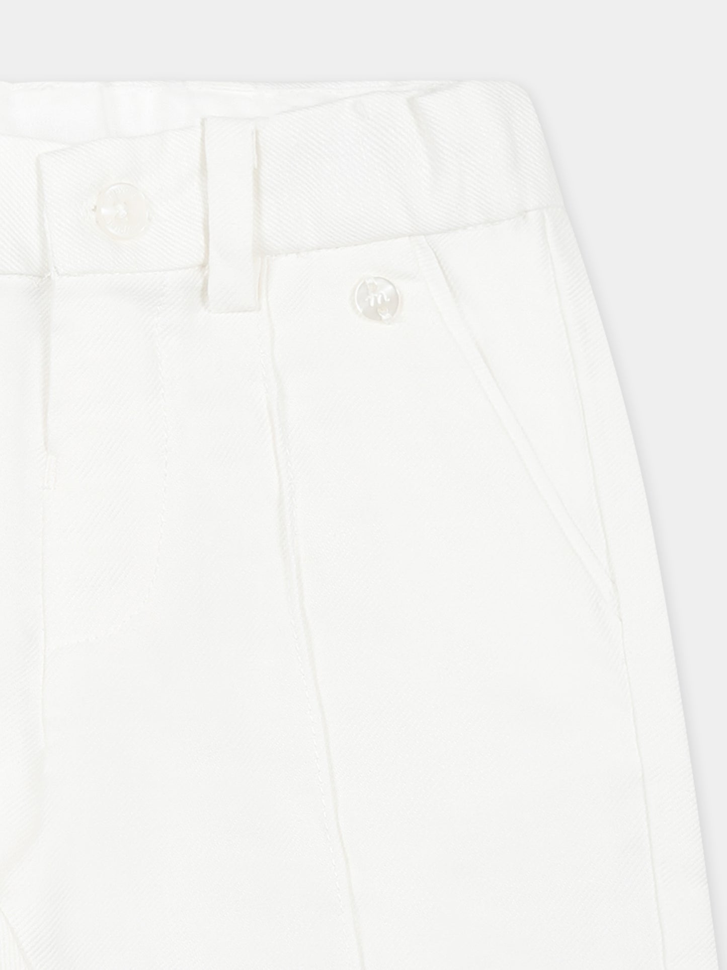 White shorts for baby boy