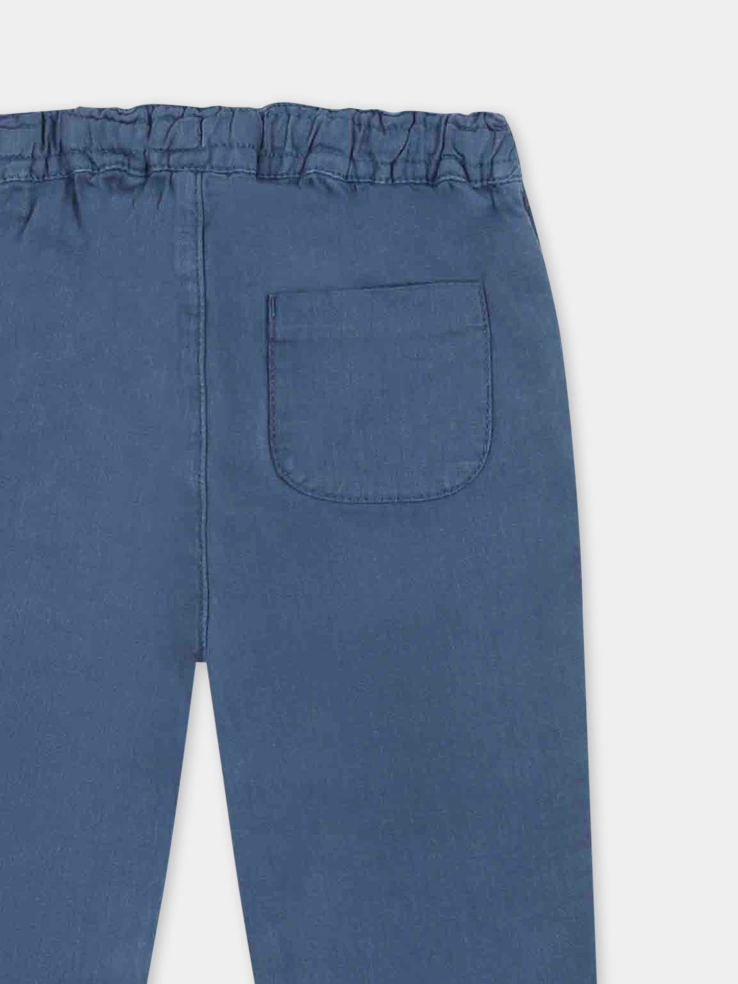 Light blue trousers for baby boy