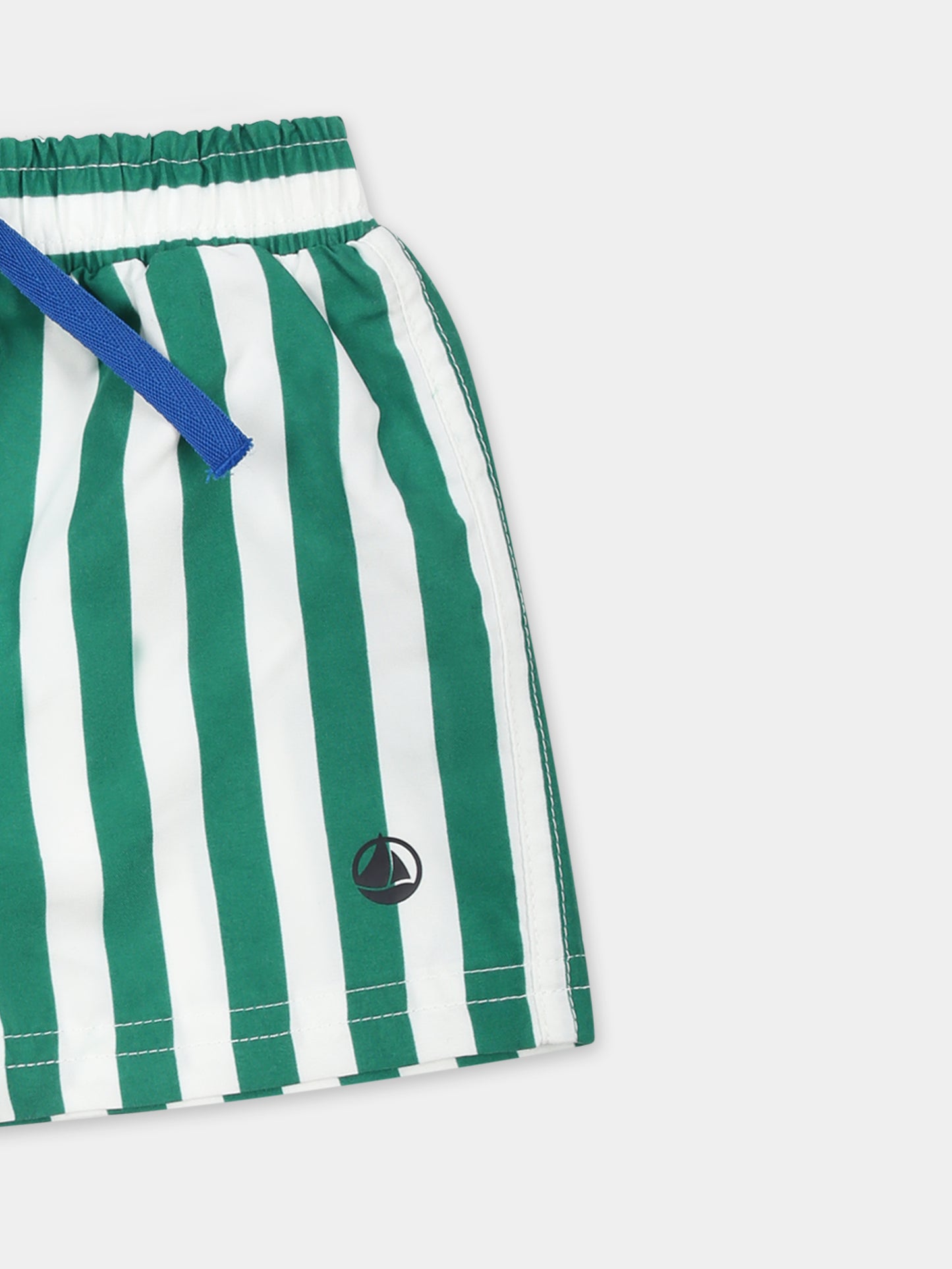 Boxer mare verde per neonato,Petit Bateau,A0CU2 MARSHMALLOW/JARDIN 01