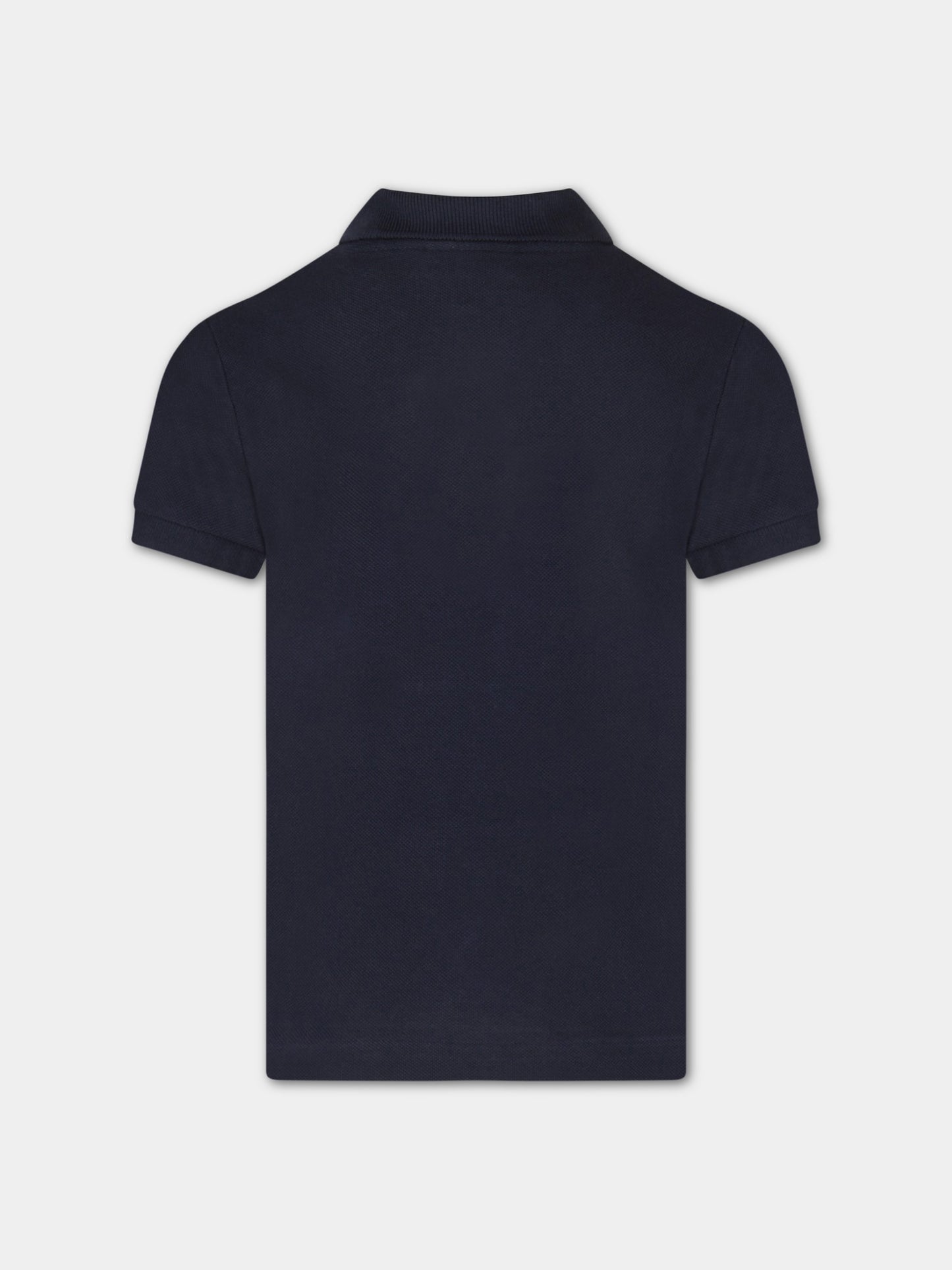 Polo blu per bambino con coccodrillo,Lacoste,PJ2909 00 166