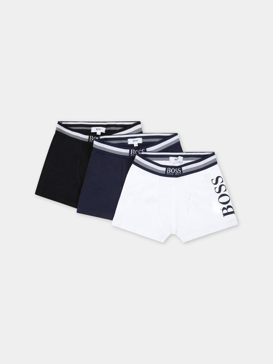 Set multicolor per bambino con logo,Hugo Boss,J27T02 849
