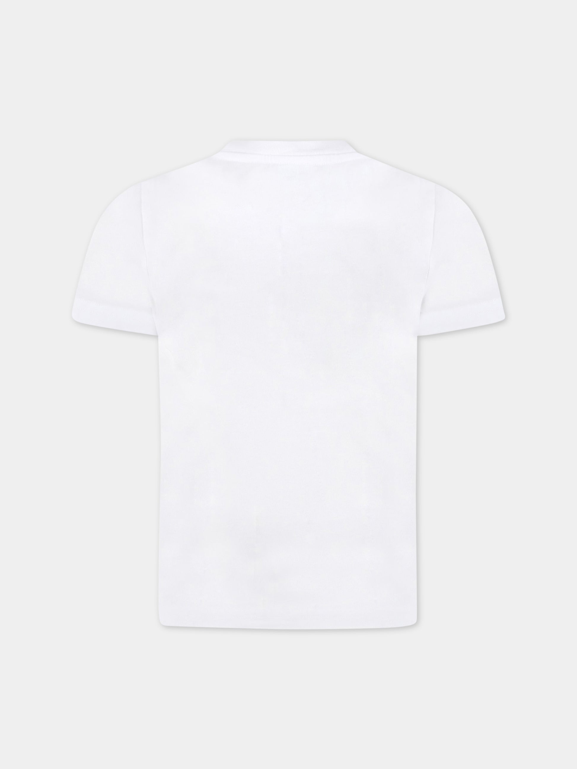 T-shirt bianca per bambino con logo,Dsquared2,DQ0728 D002F DQ100