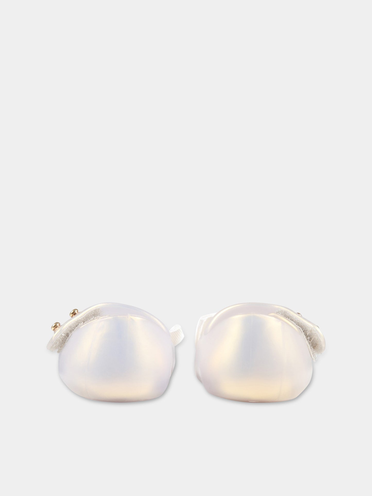 Ballerine bianche per neonata con fiocco,Mini Melissa,31525 53464