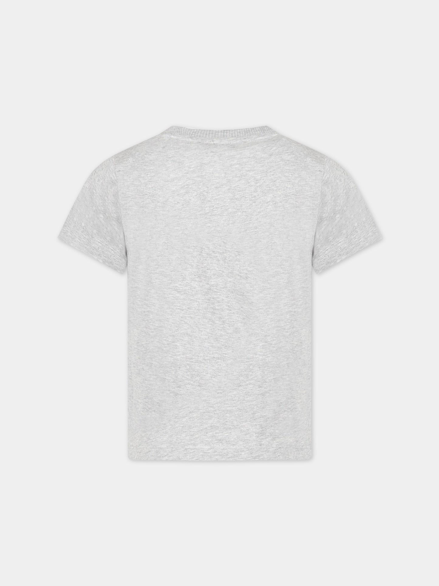 T-shirt grigia per bambini con Nessie,Mini Rodini,2312012694