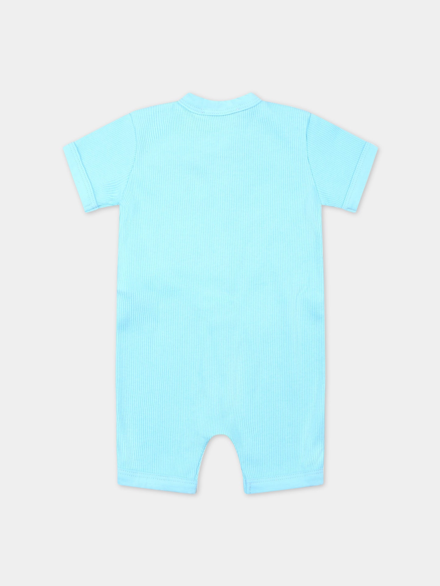 Pagliaccetto celeste per neonato con Teddy Bear,Moschino Kids,MUY055 LAA32 41020