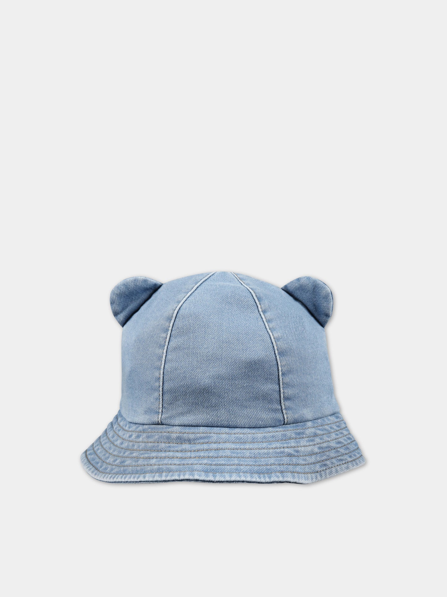 Cloche blu per neonato con stampa Teddy Bear,Moschino Kids,MUX04B LDE13 40020